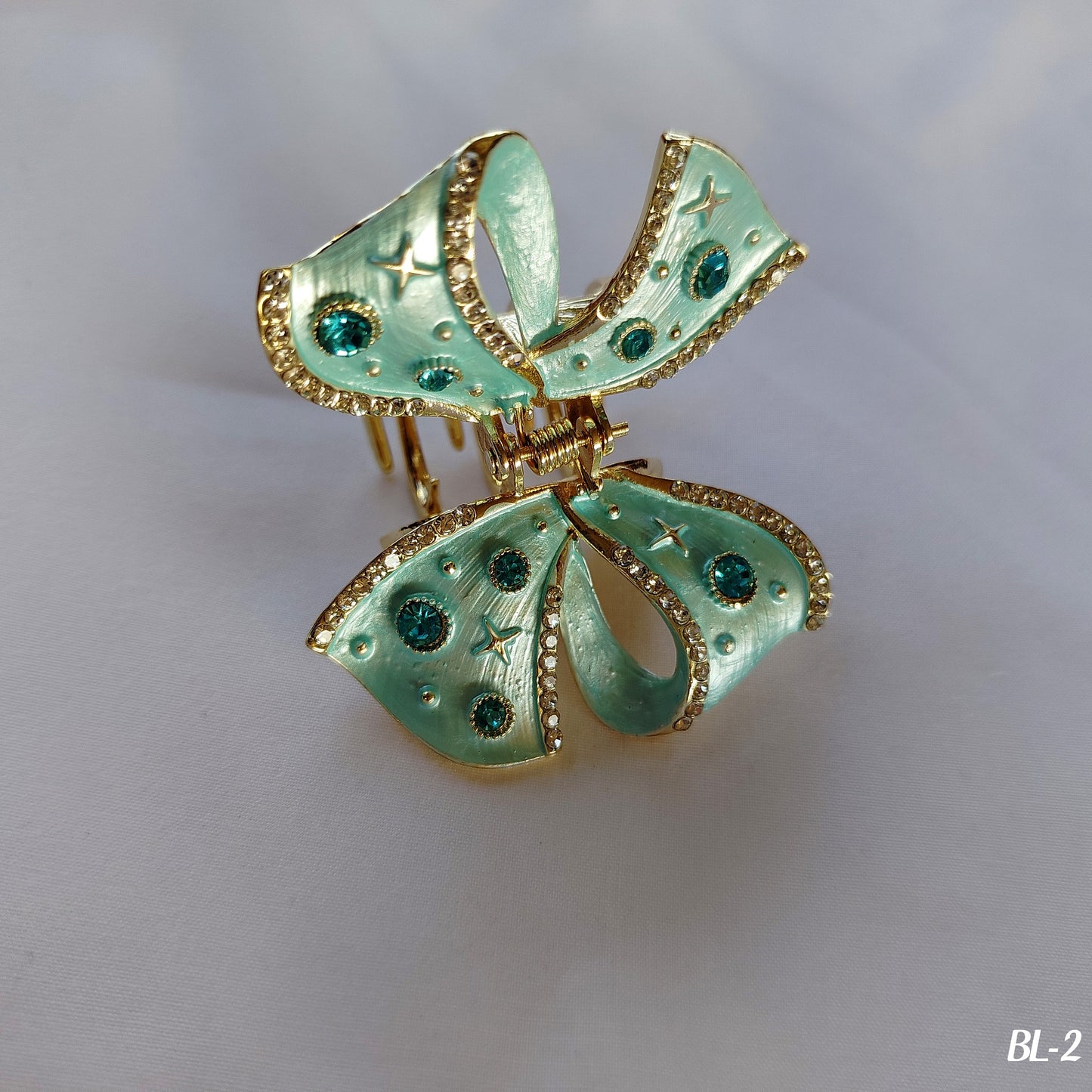 Butterfly Hair Clip - Gemstone Embellished Wings