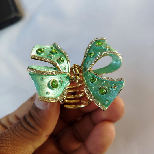 Butterfly Hair Clip - Gemstone Embellished Wings