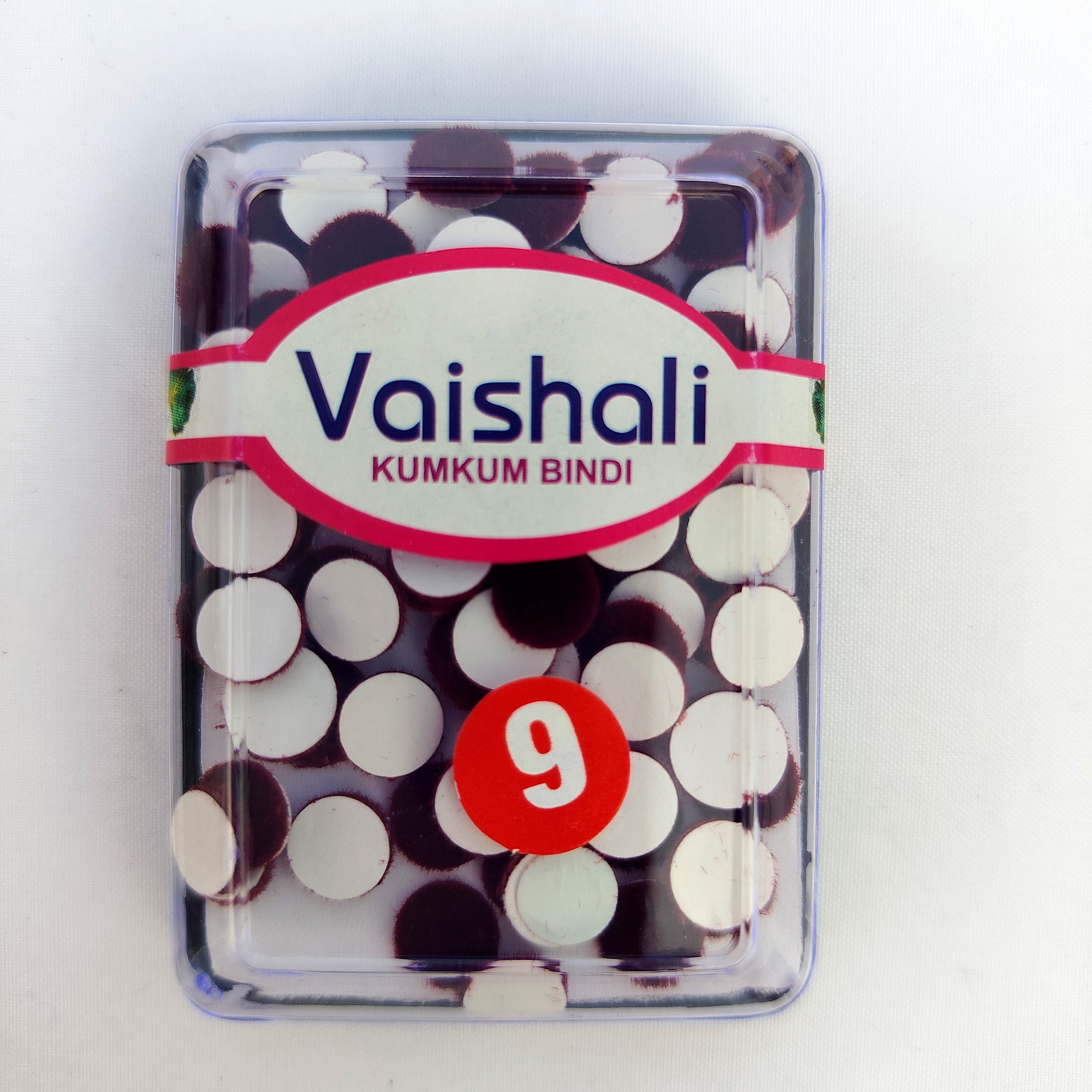 Traditional Maroon Kumkum Bindi Round Bindi 1 Pack