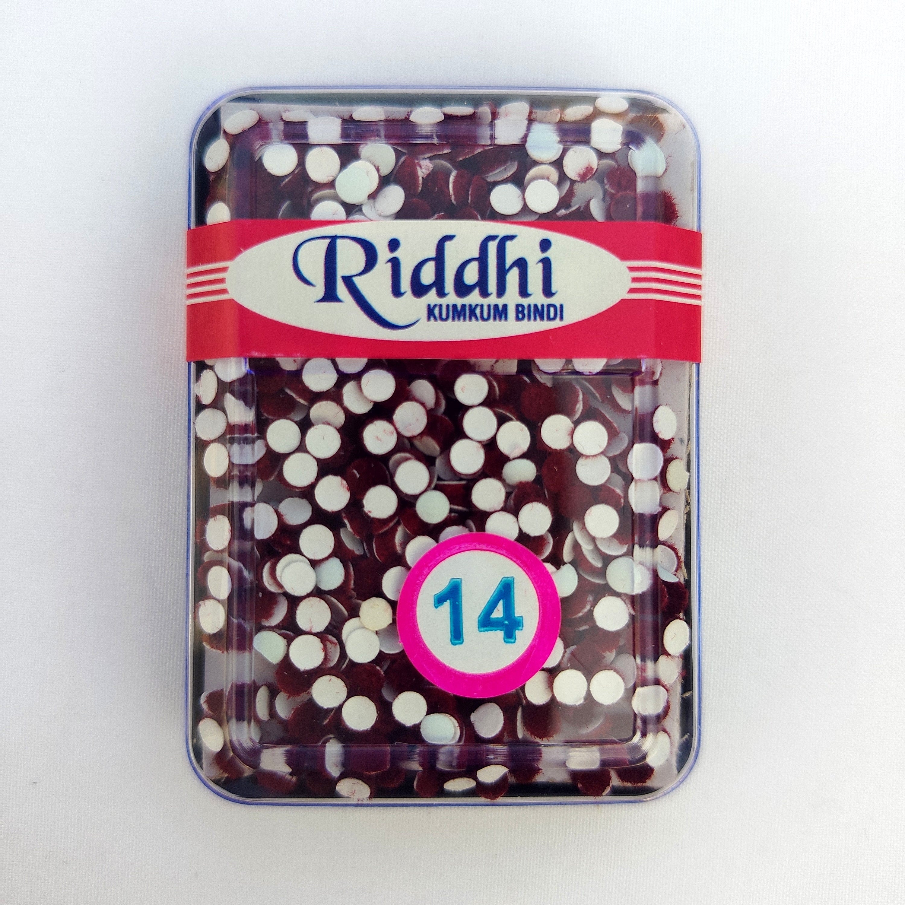 Traditional Maroon Kumkum Bindi Round Bindi 1 Pack