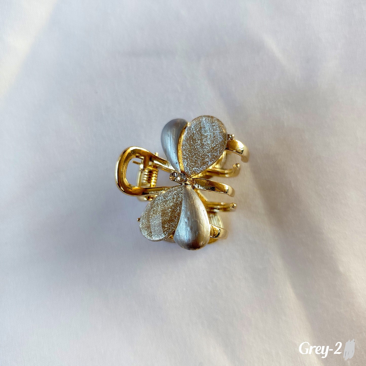 Butterfly Hair Clip - Glitter & Pearl Finish