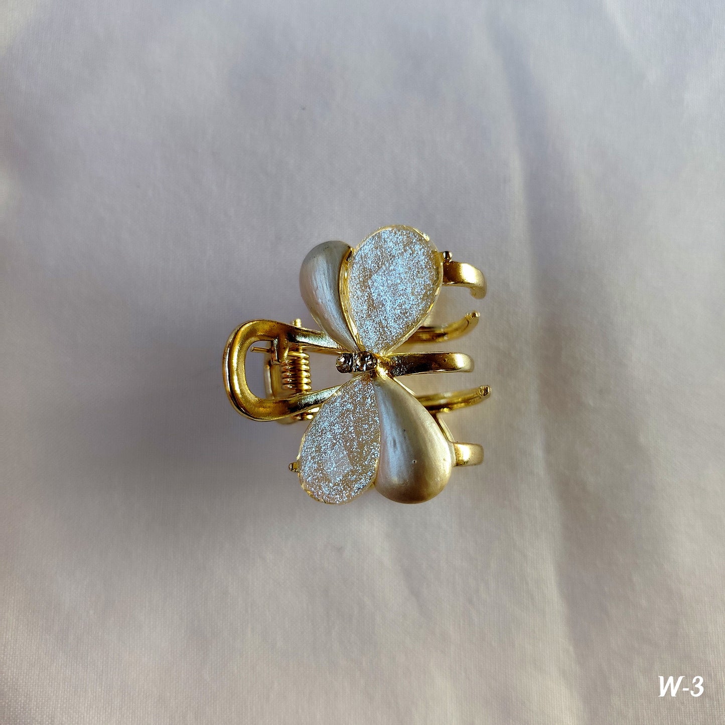 Butterfly Hair Clip - Glitter & Pearl Finish