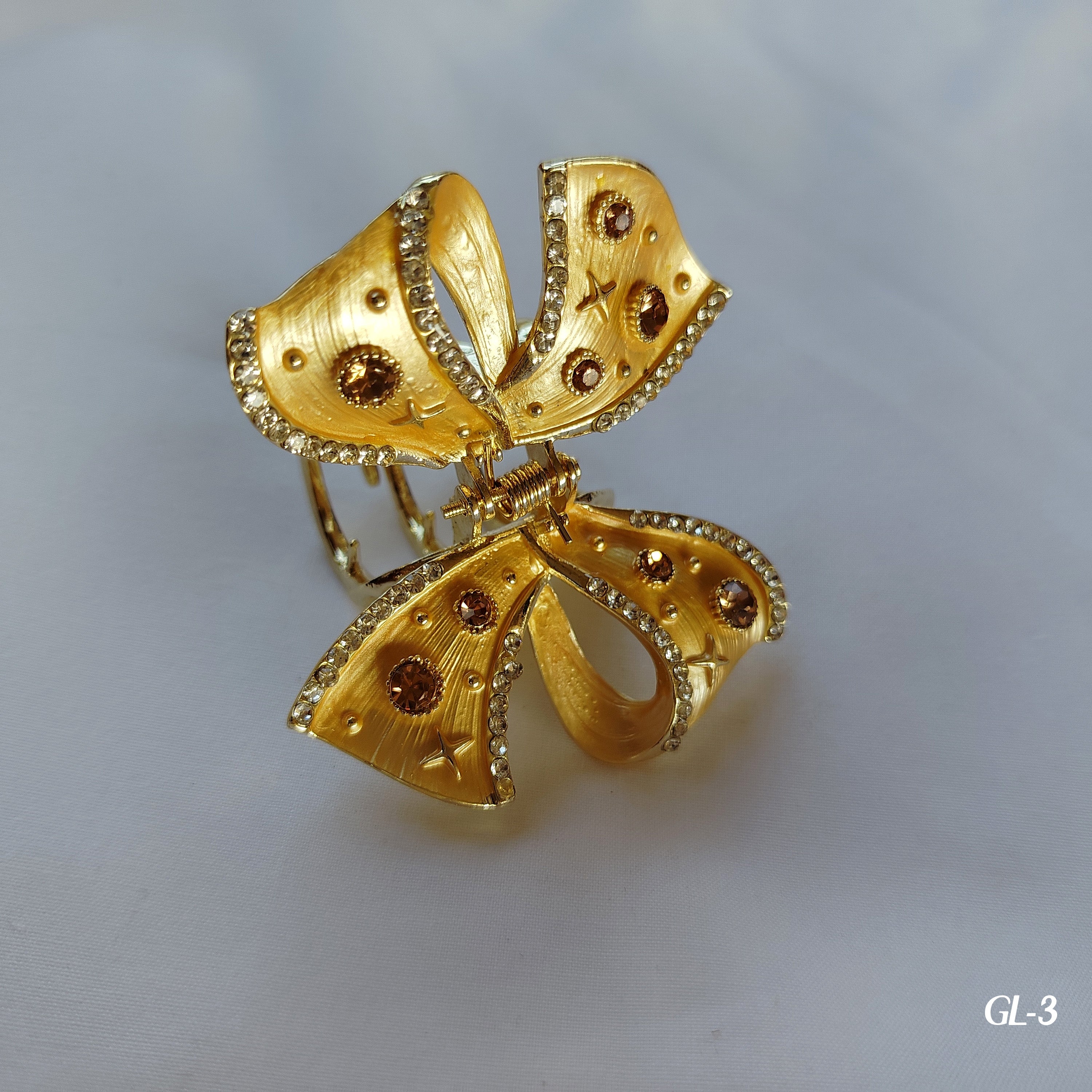 Butterfly Hair Clip - Gemstone Embellished Wings