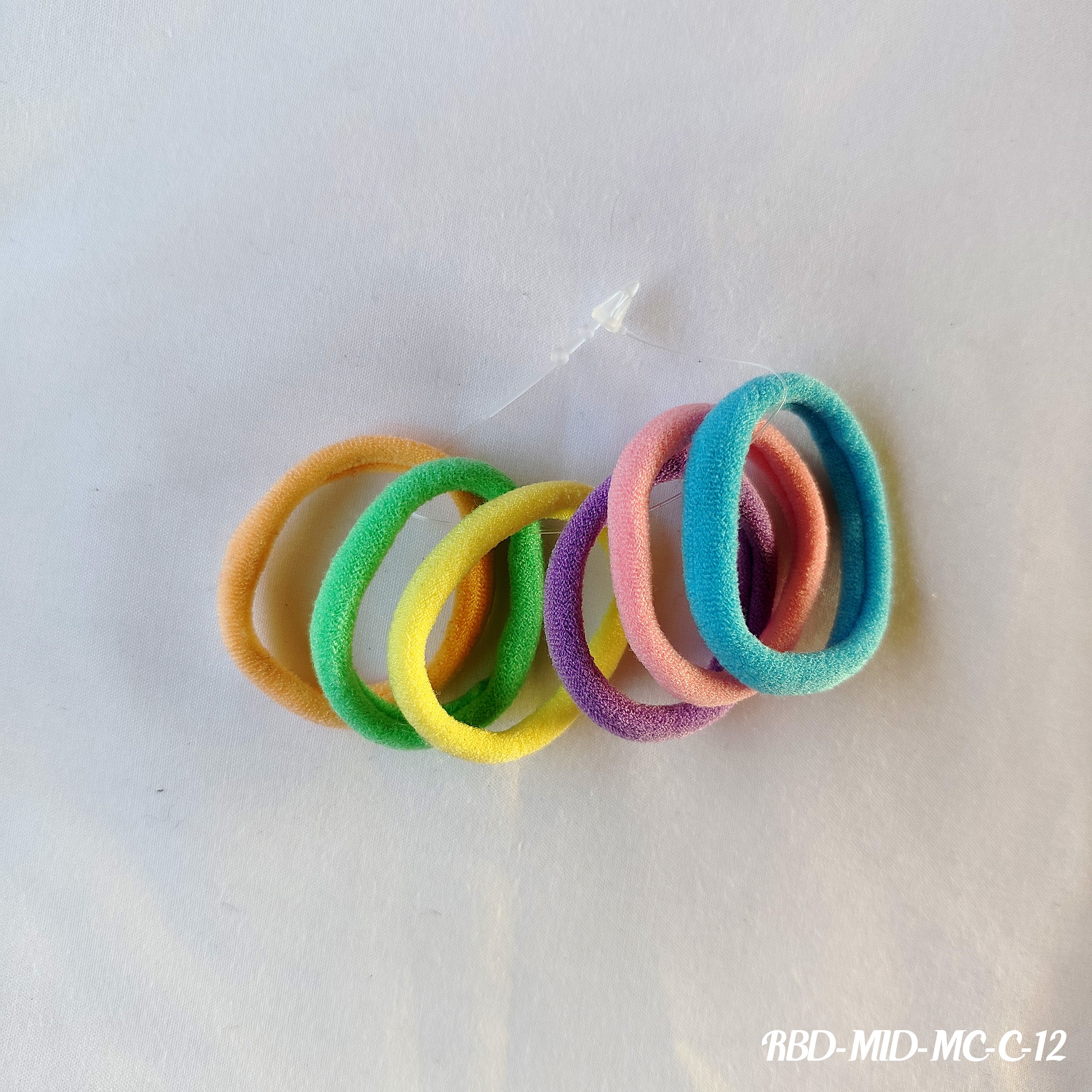 Soft Velvet Hair Bands - Multicolor Pack of 6