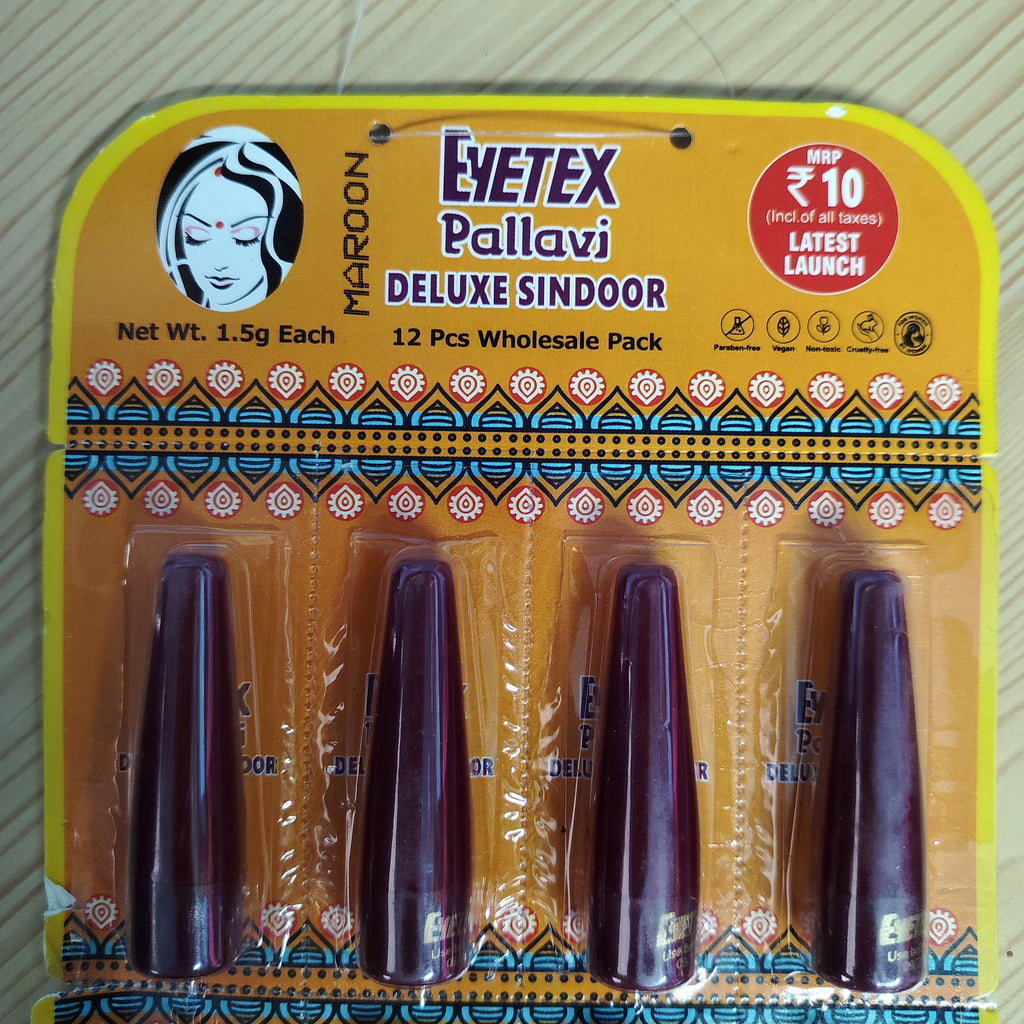 EYETEX Pallavi Deluxe Sindoor - Maroon Vermillion 1.5g