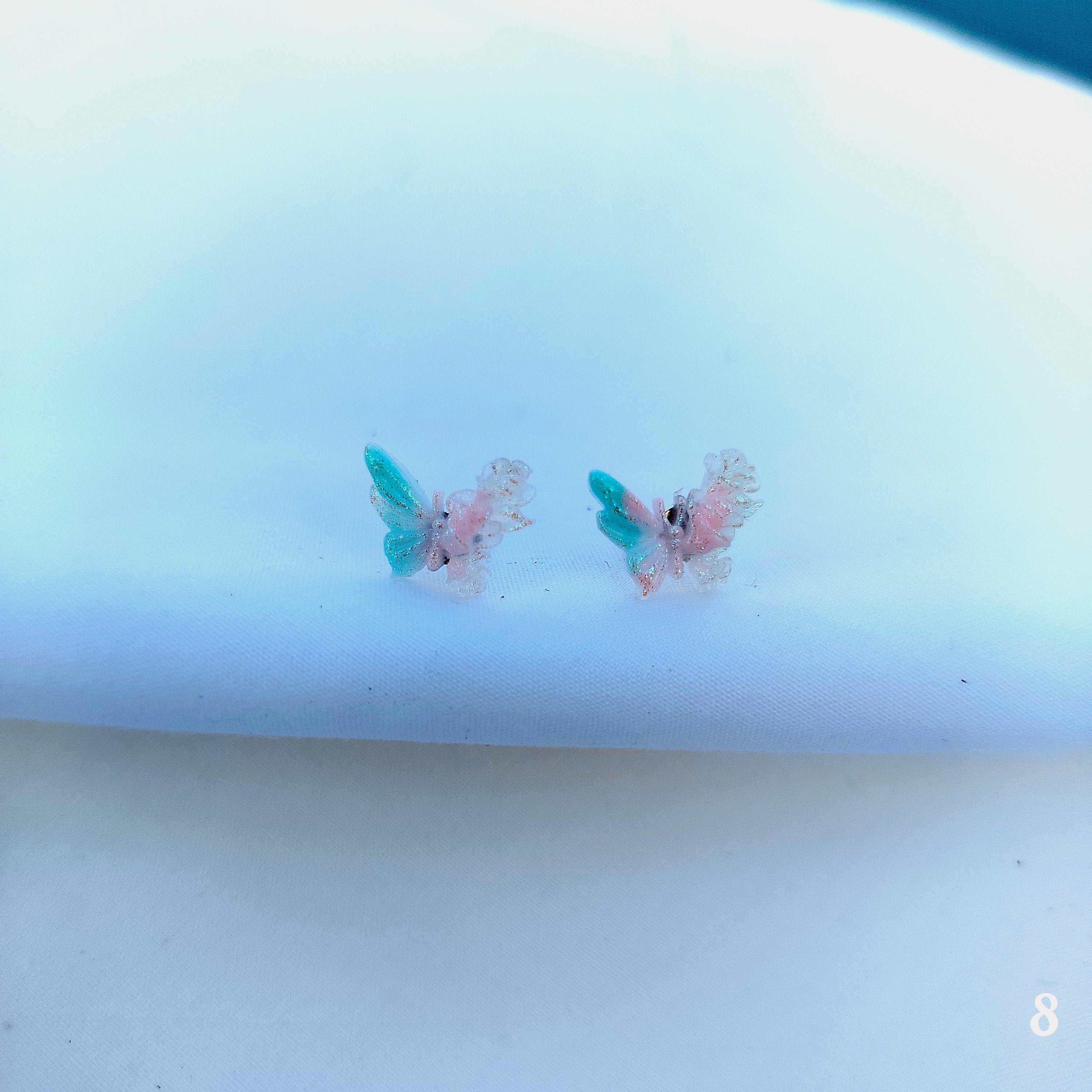 Pastel Butterfly Stud Earrings