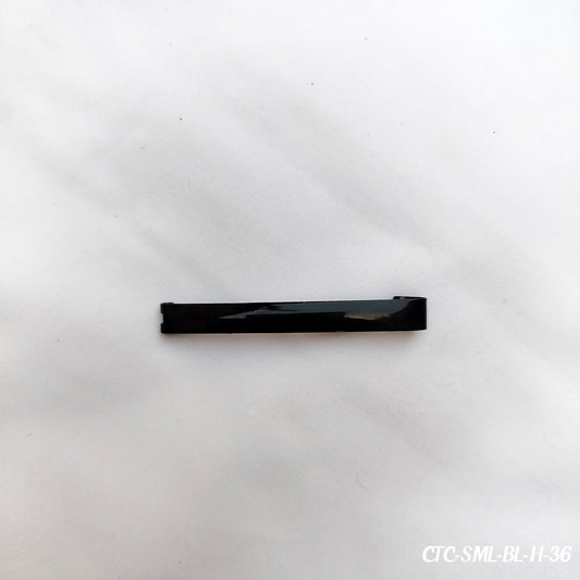 Plain Black Hair Clip - Small