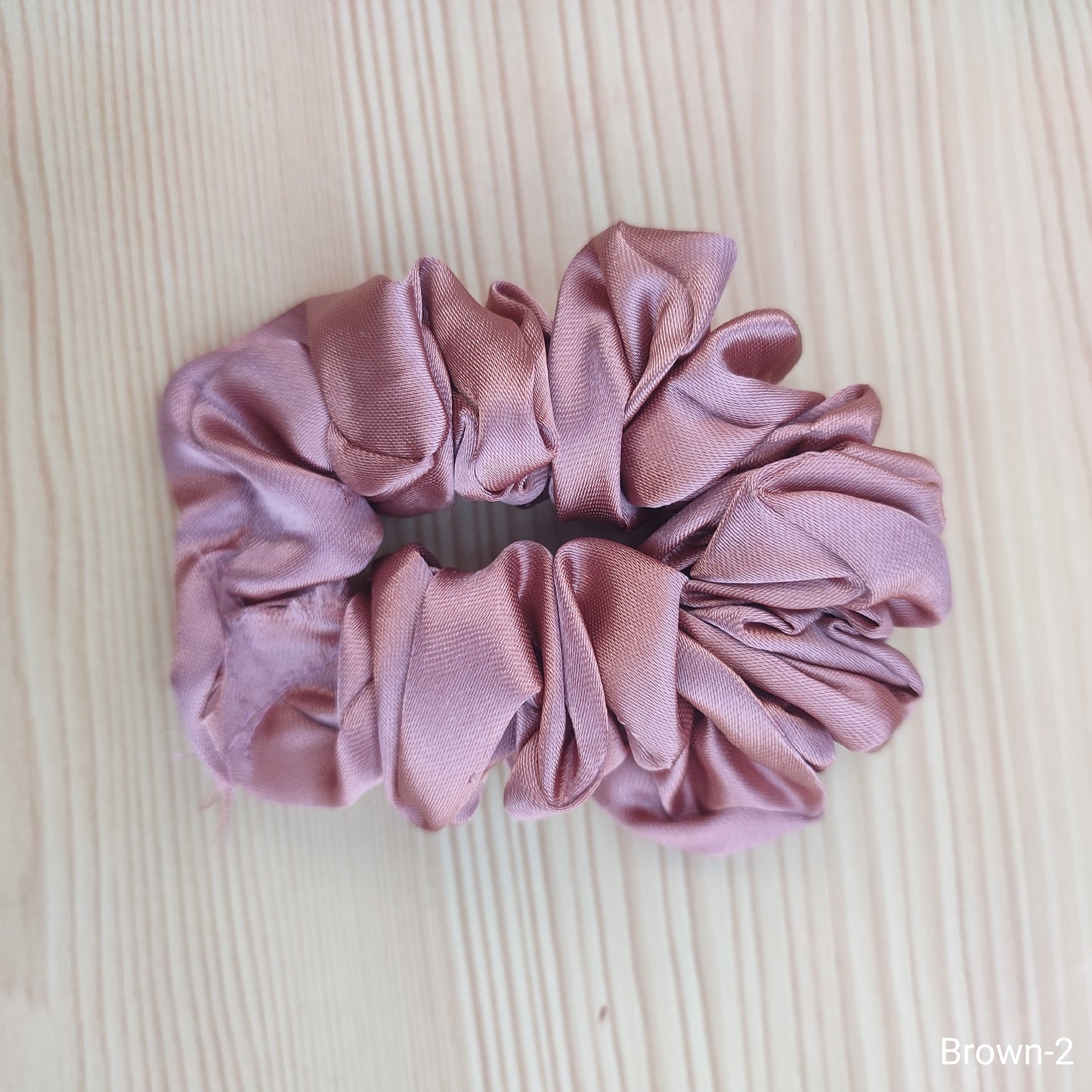 Soft satin scrunchie hair band for girls