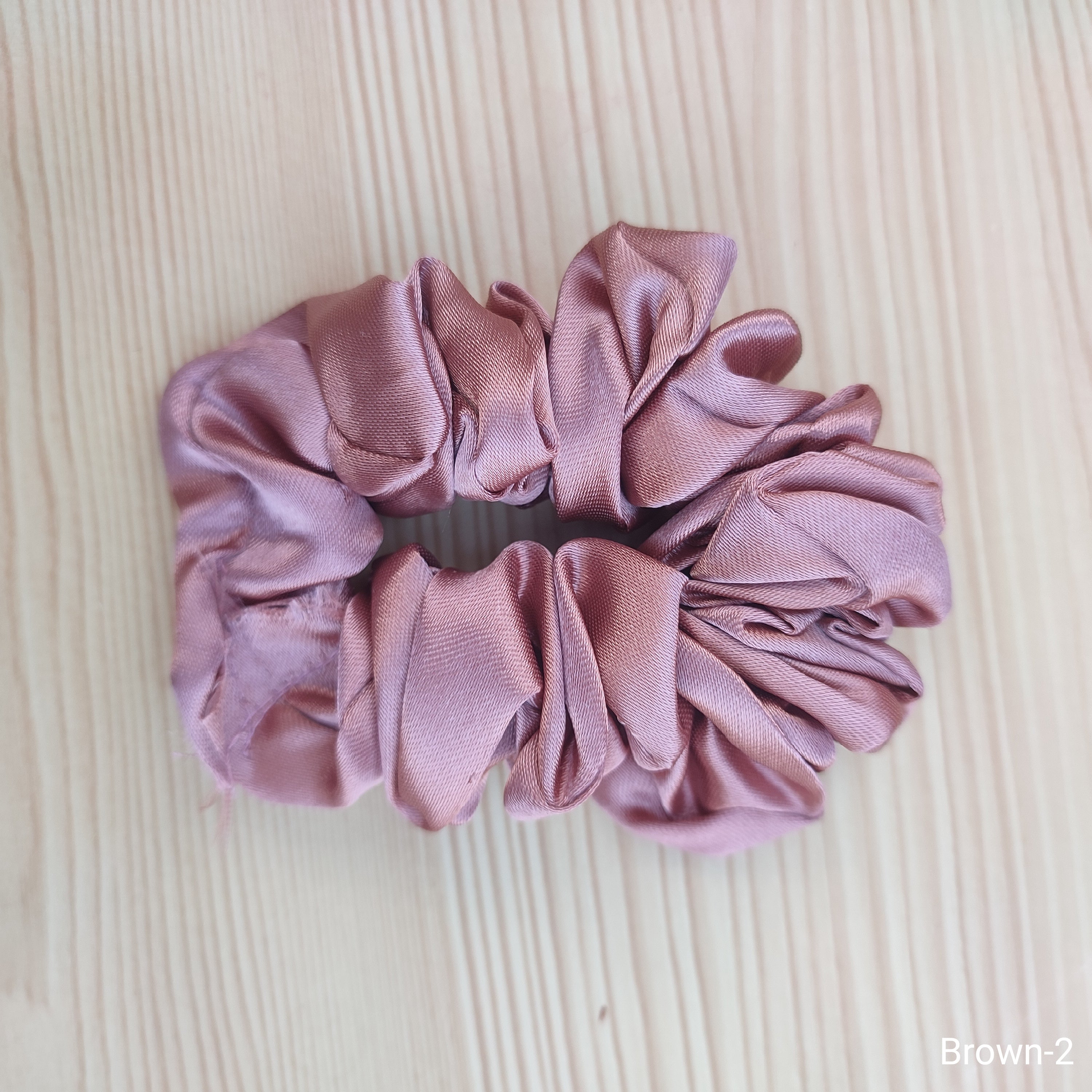 Soft satin scrunchie hair band for girls