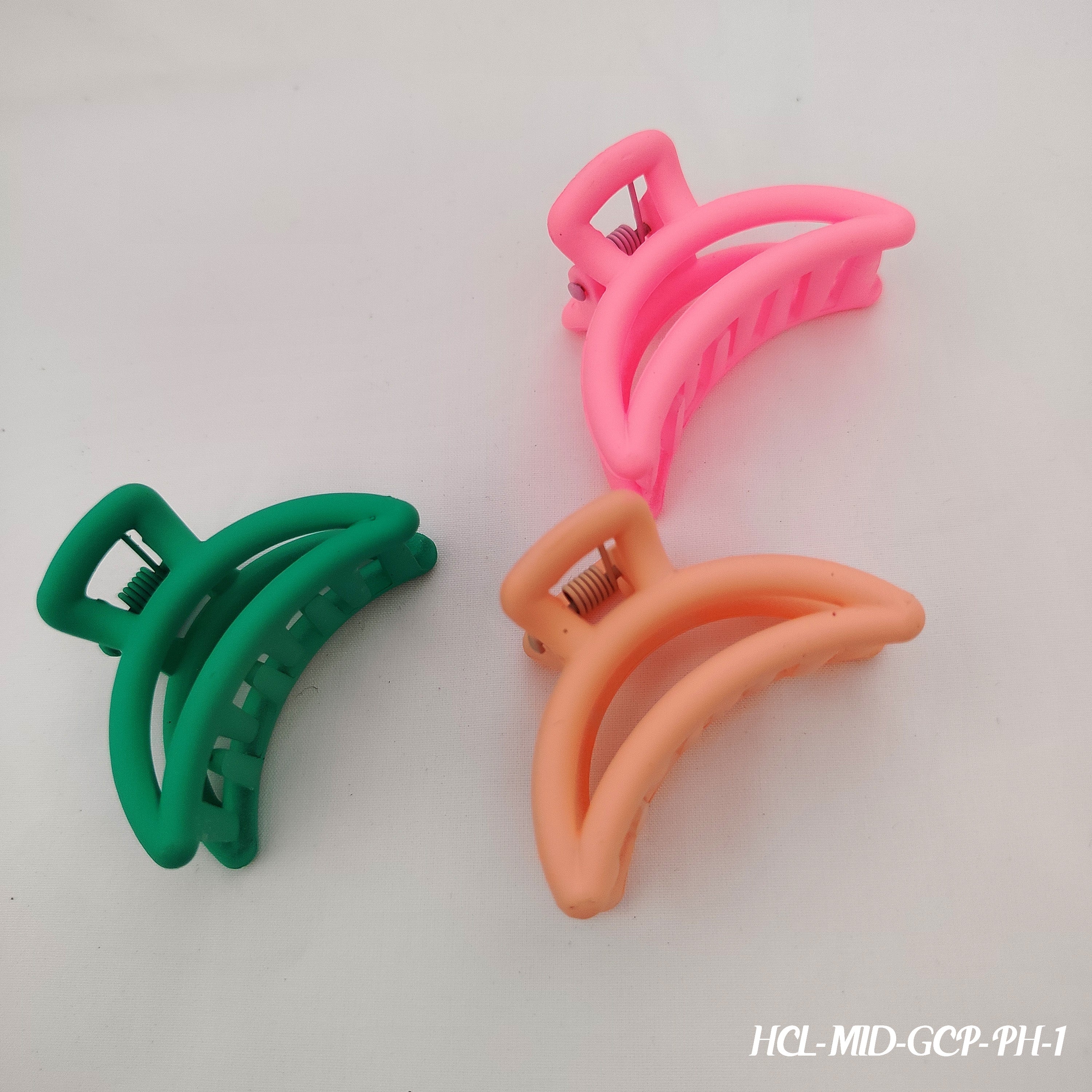 Classic Claw Hair Clips - Set of 3 (Multiple Color Options)