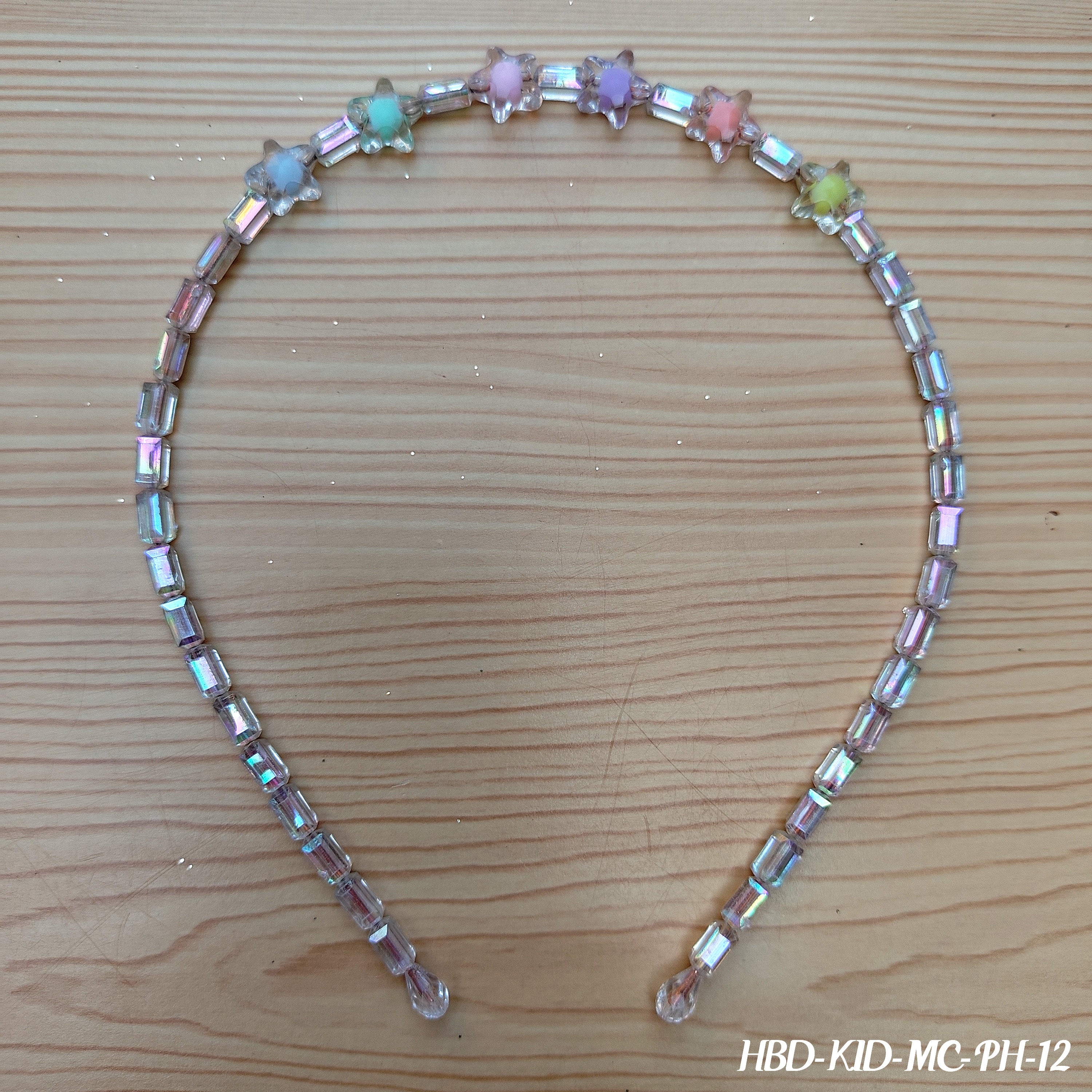 Pastel Iridescent Crystal Hair Band for Kids