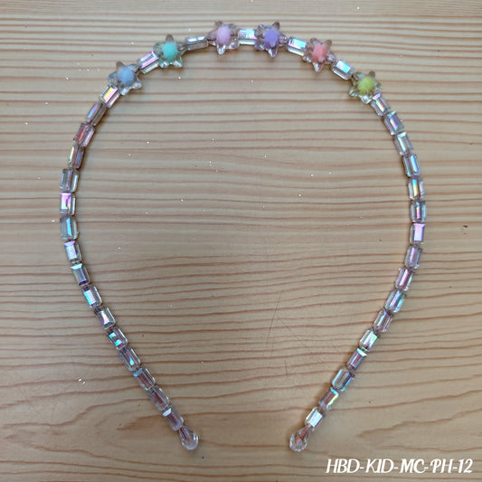 Pastel Iridescent Crystal Hair Band for Kids