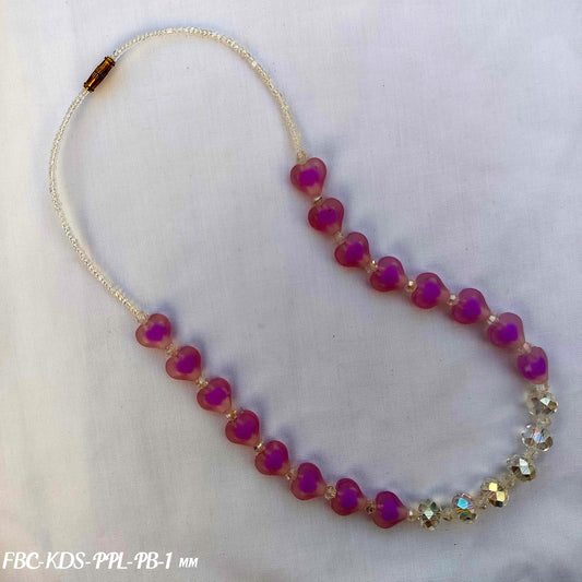Purple Heart Crystal Beaded Chain