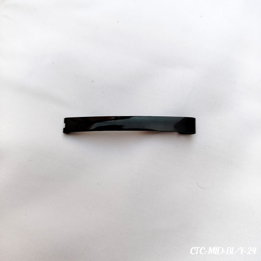 Plain Black Hair Clip - Medium Length