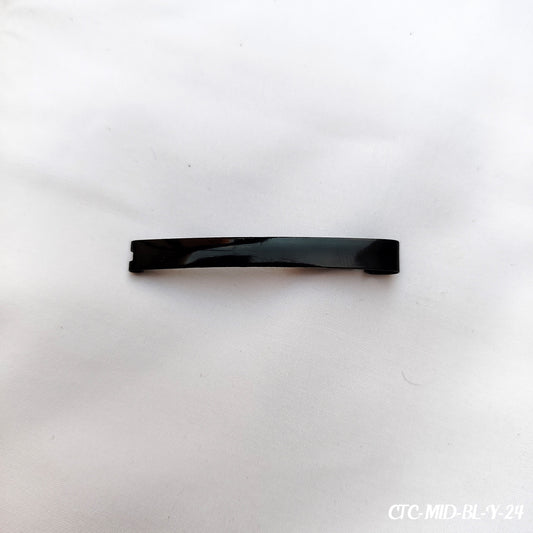 Plain Black Hair Clip - Medium Length