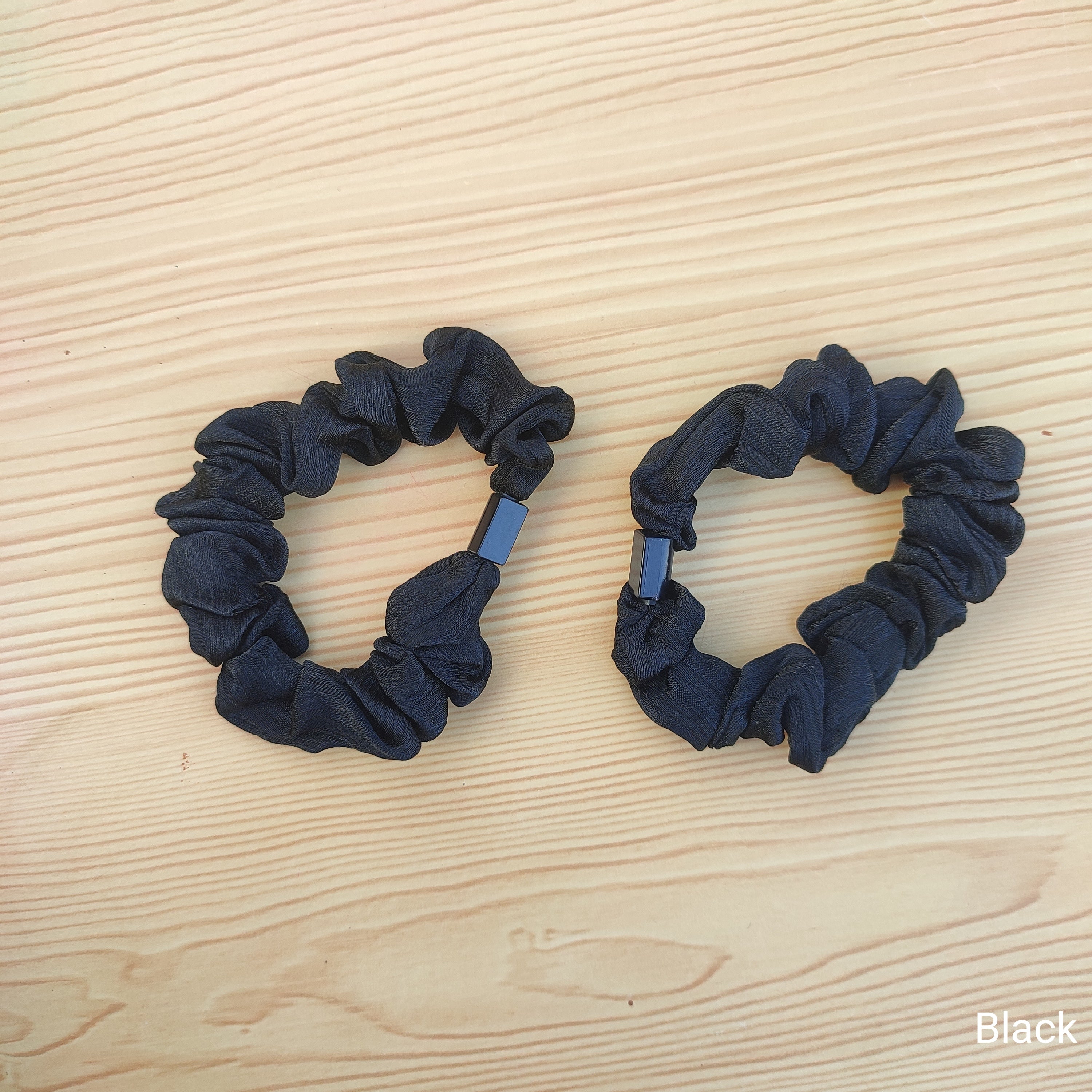 Scrunchie-style rubber bands