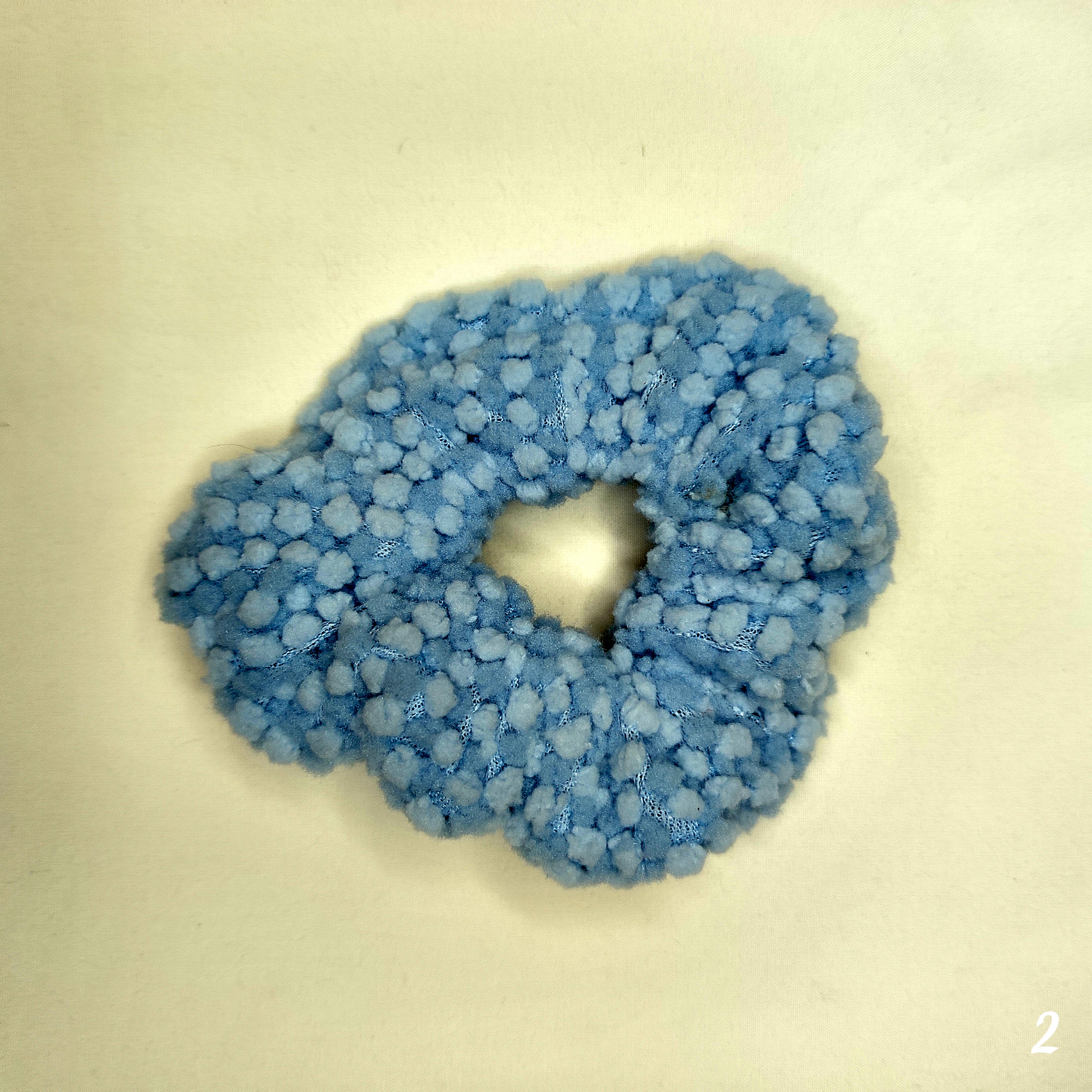 Soft and stylish, fluffy scrunchie hair bands