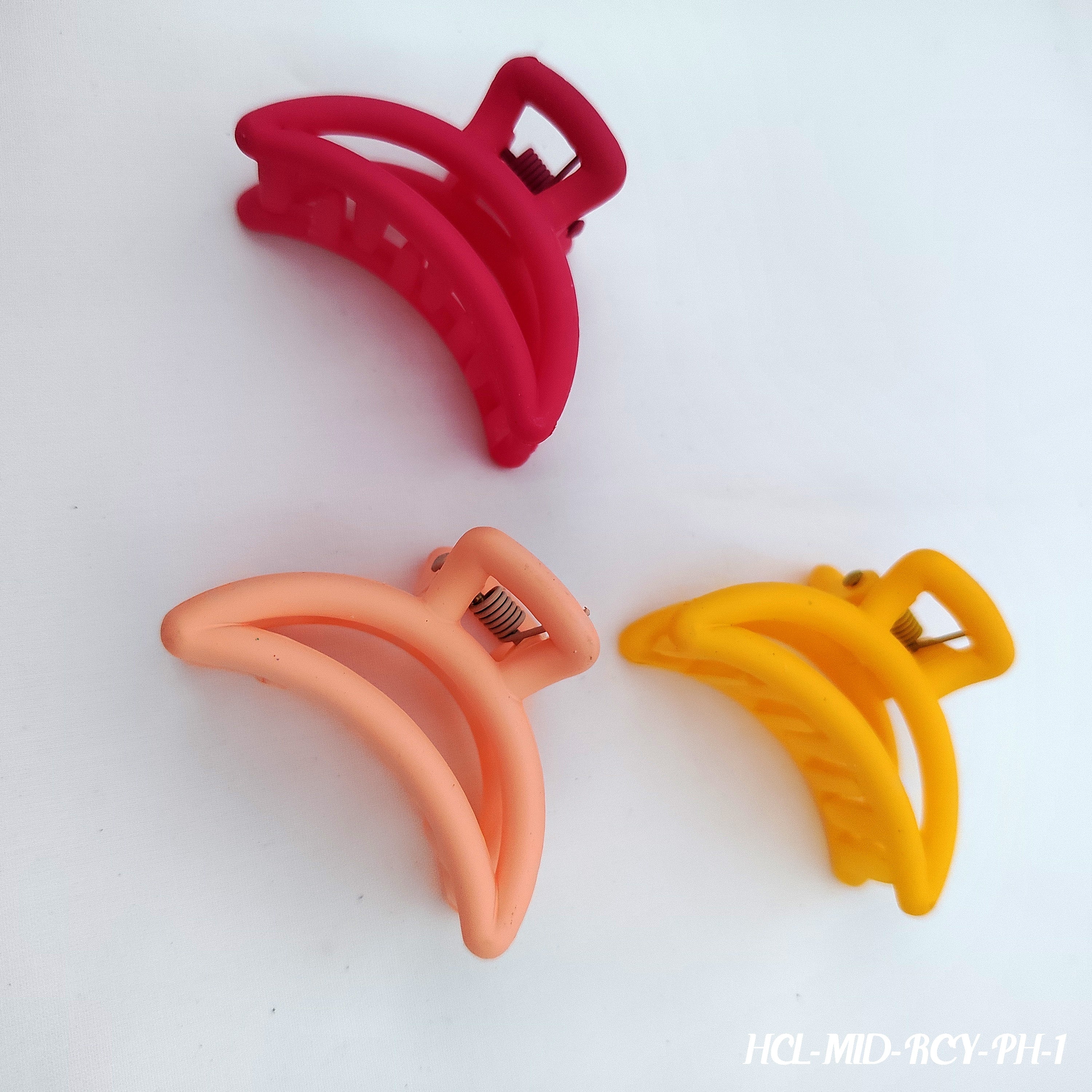 Classic Claw Hair Clips - Set of 3 (Multiple Color Options)