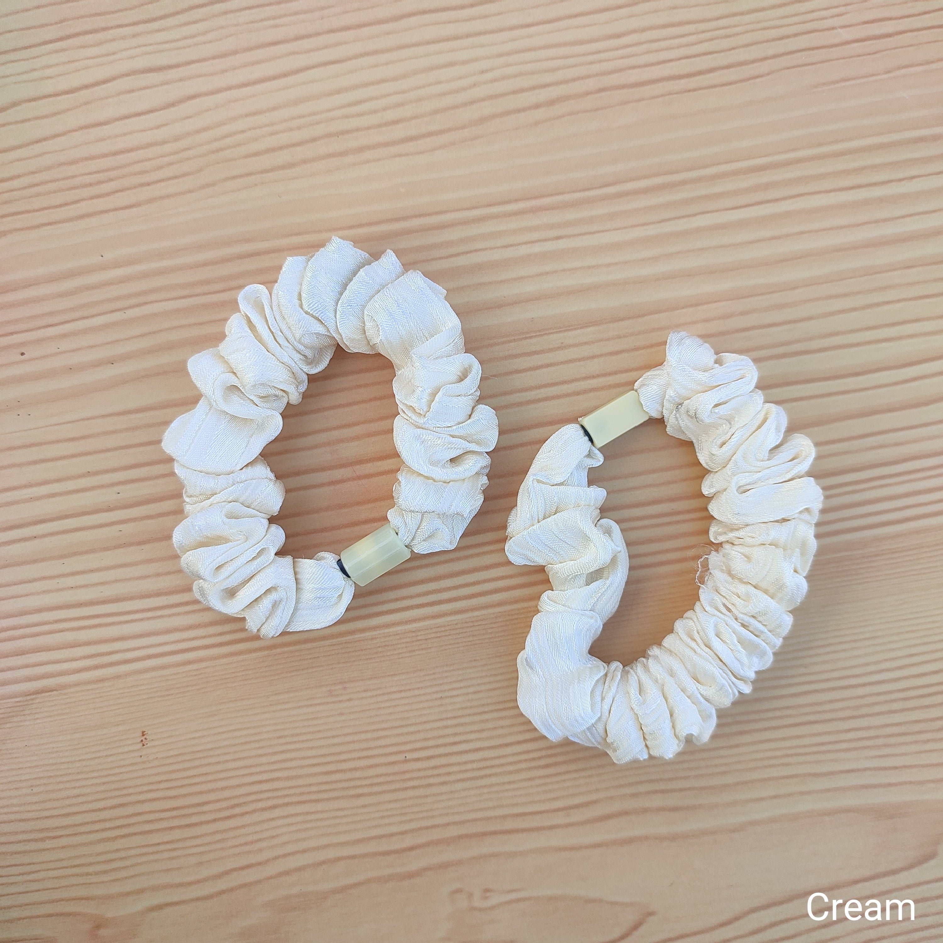 Scrunchie-style rubber bands