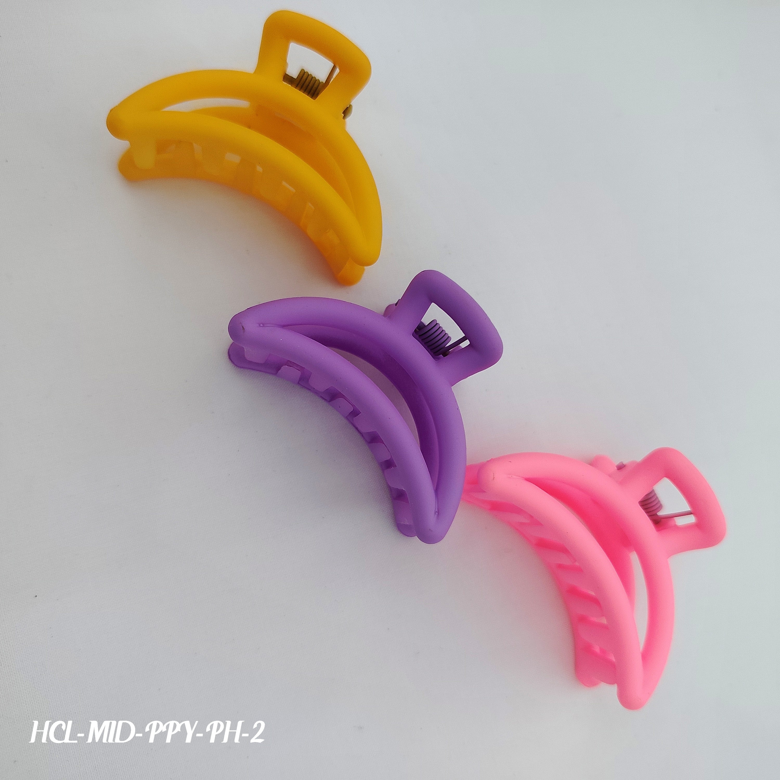 Classic Claw Hair Clips - Set of 3 (Multiple Color Options)