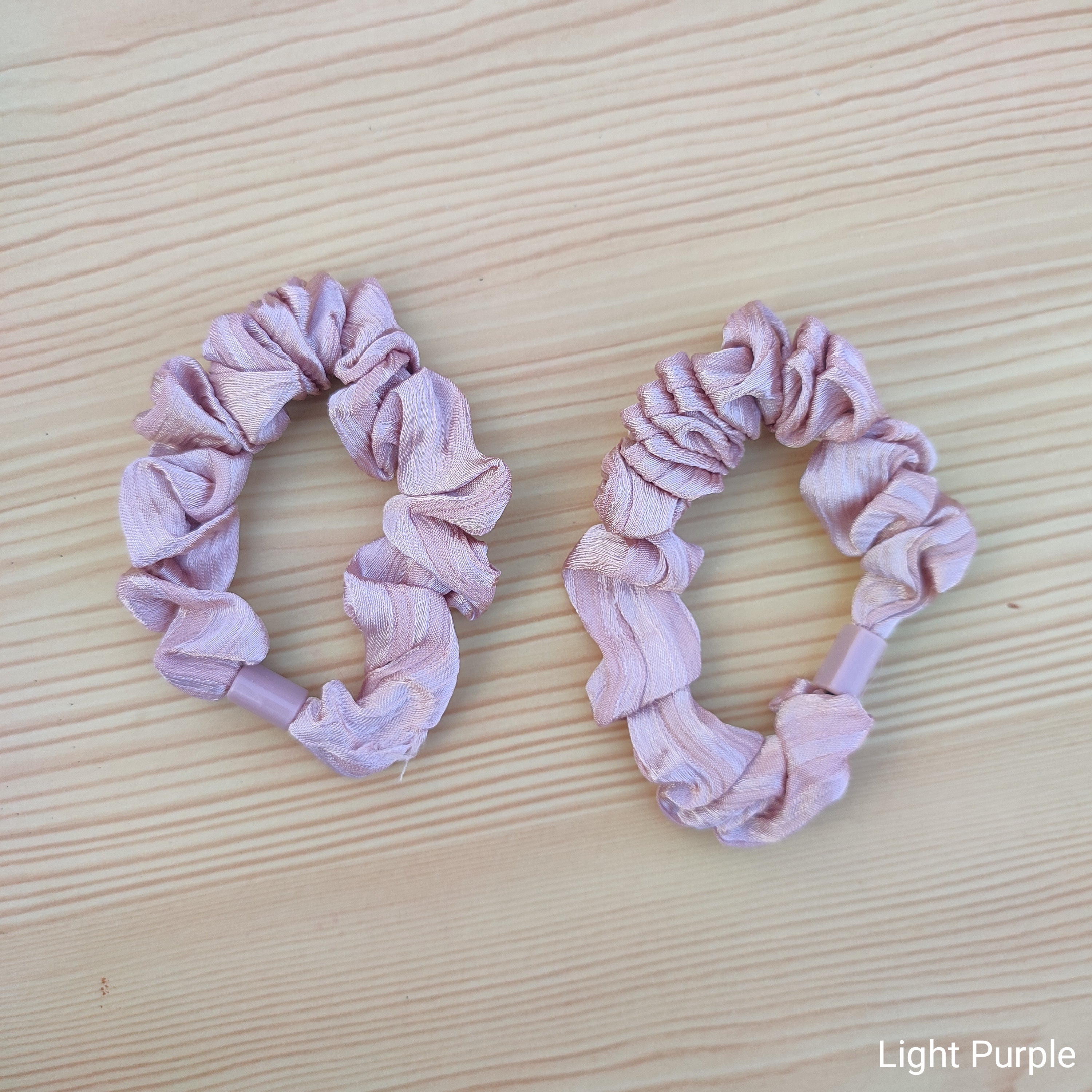 Scrunchie-style rubber bands