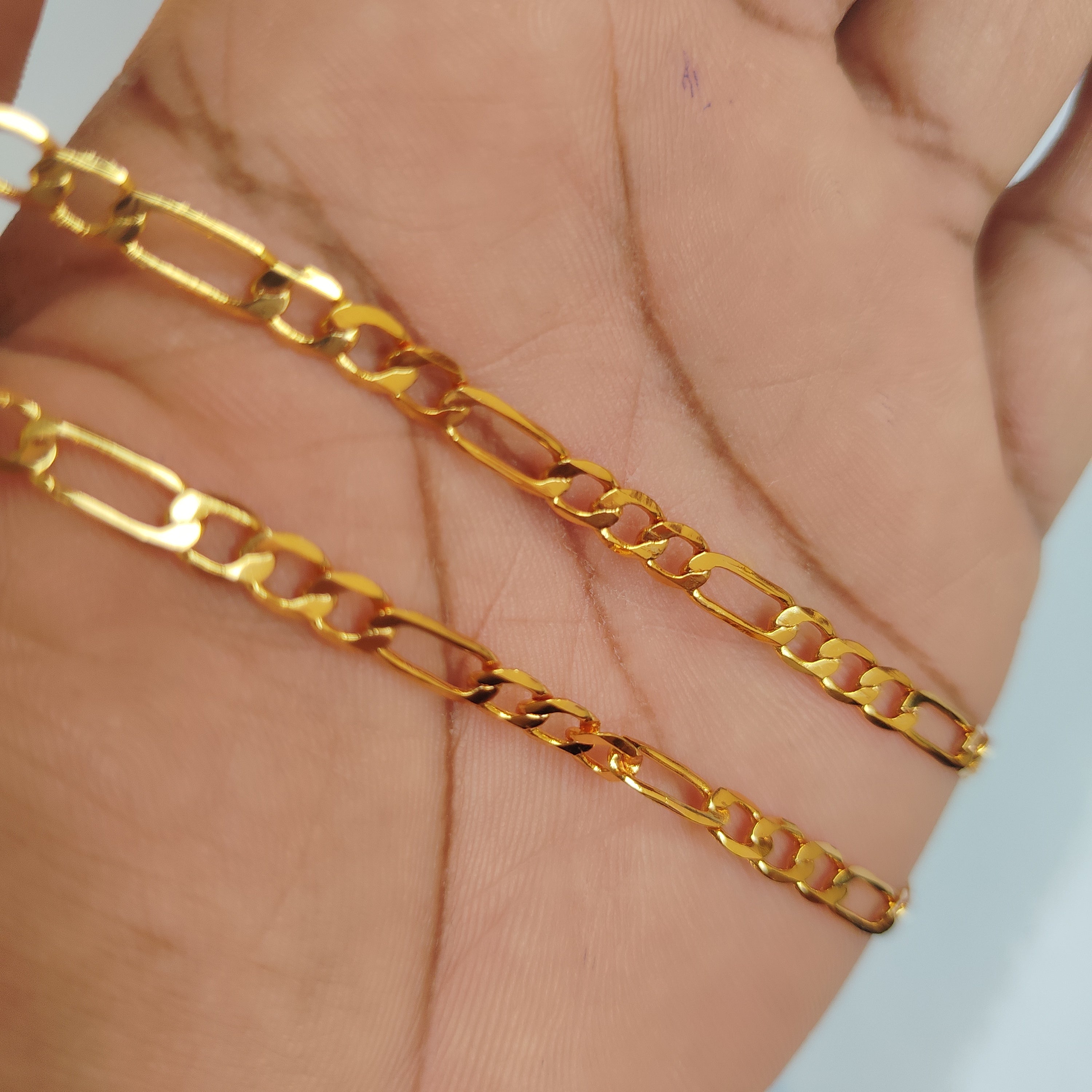 Gold Plated 18-Inch Daily Wear Chain for Men – Simple, Stylish & Long-Lasting