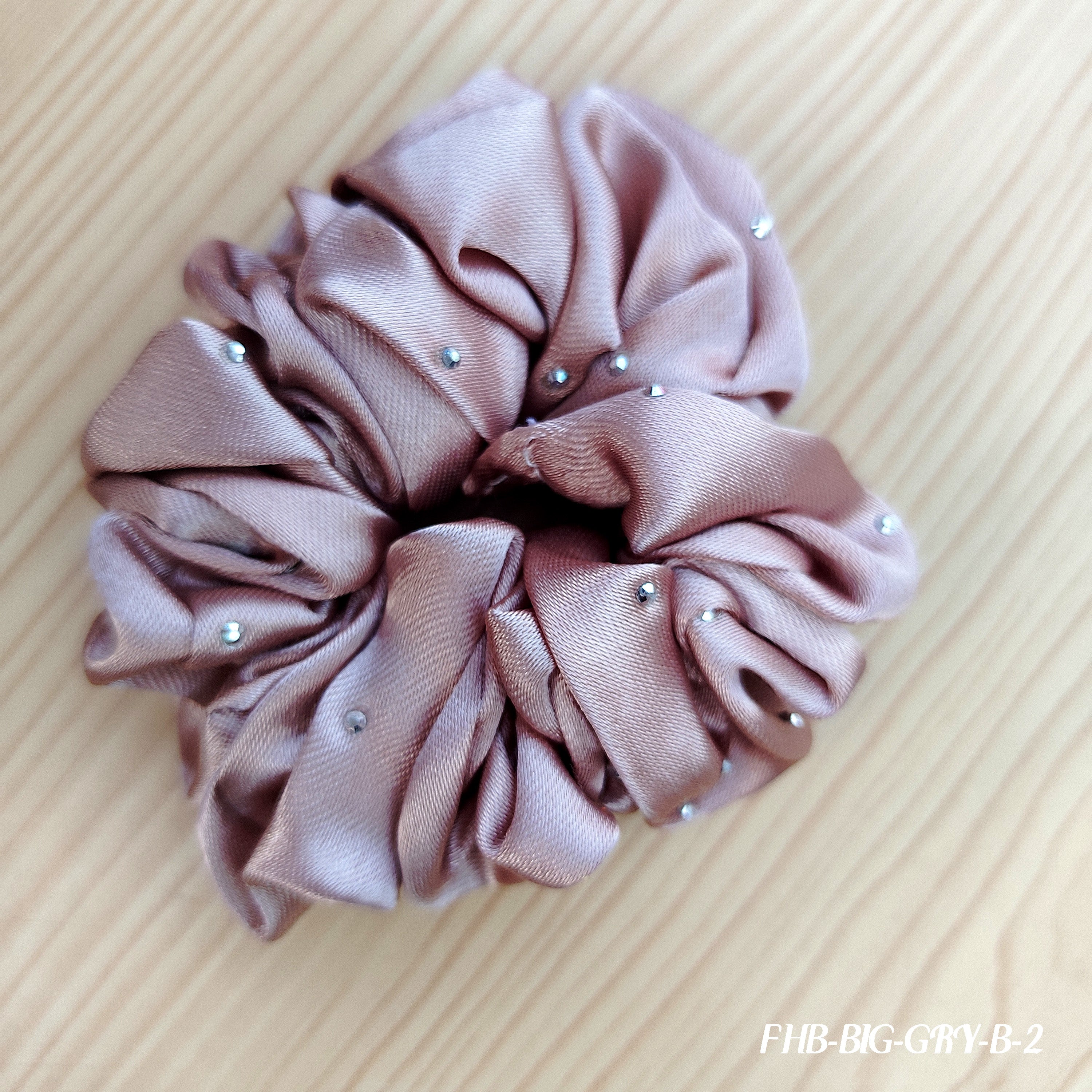Luxe Satin Hair Scrunchies with Pearl Accents