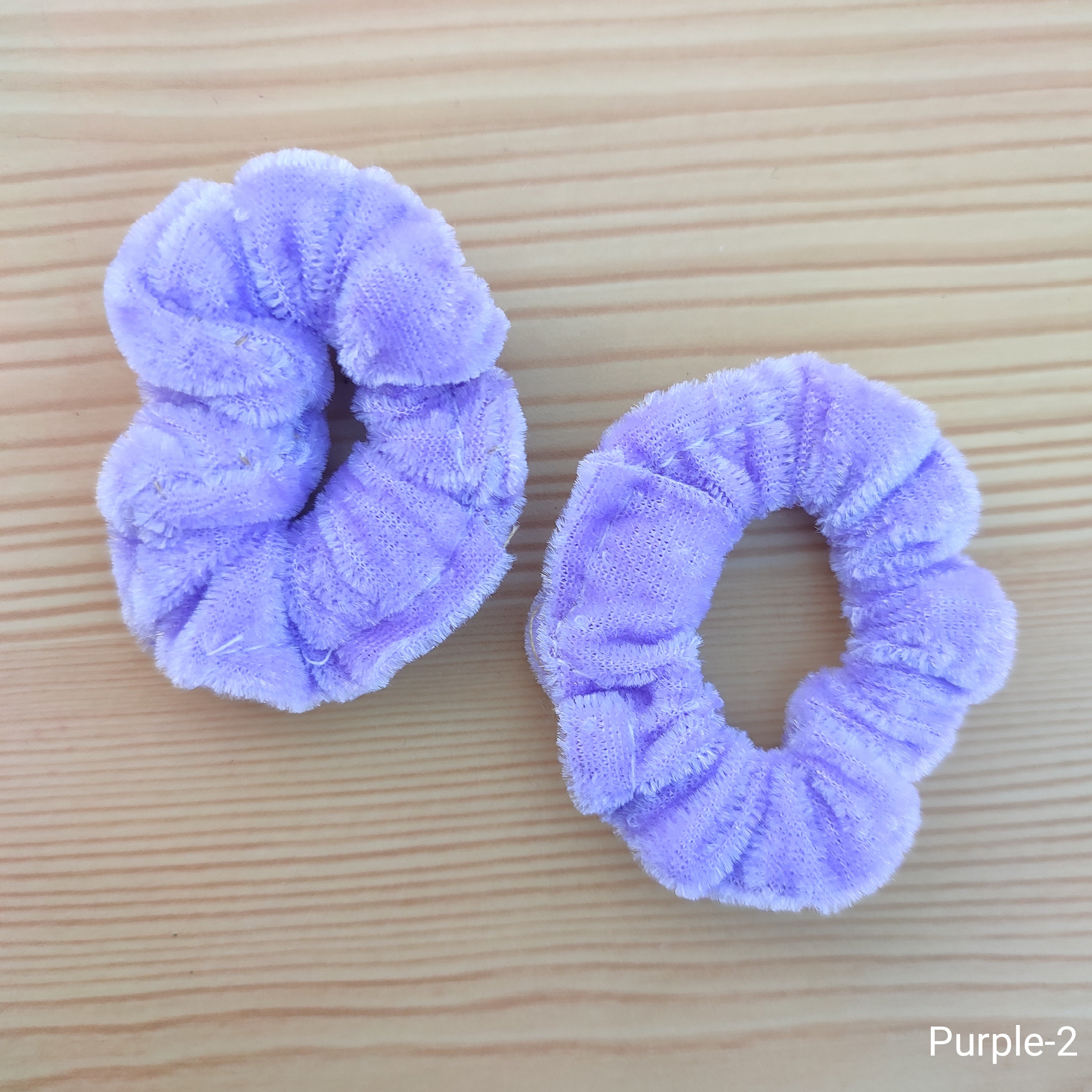 Soft and stylish velvet hair rubber band set of 2