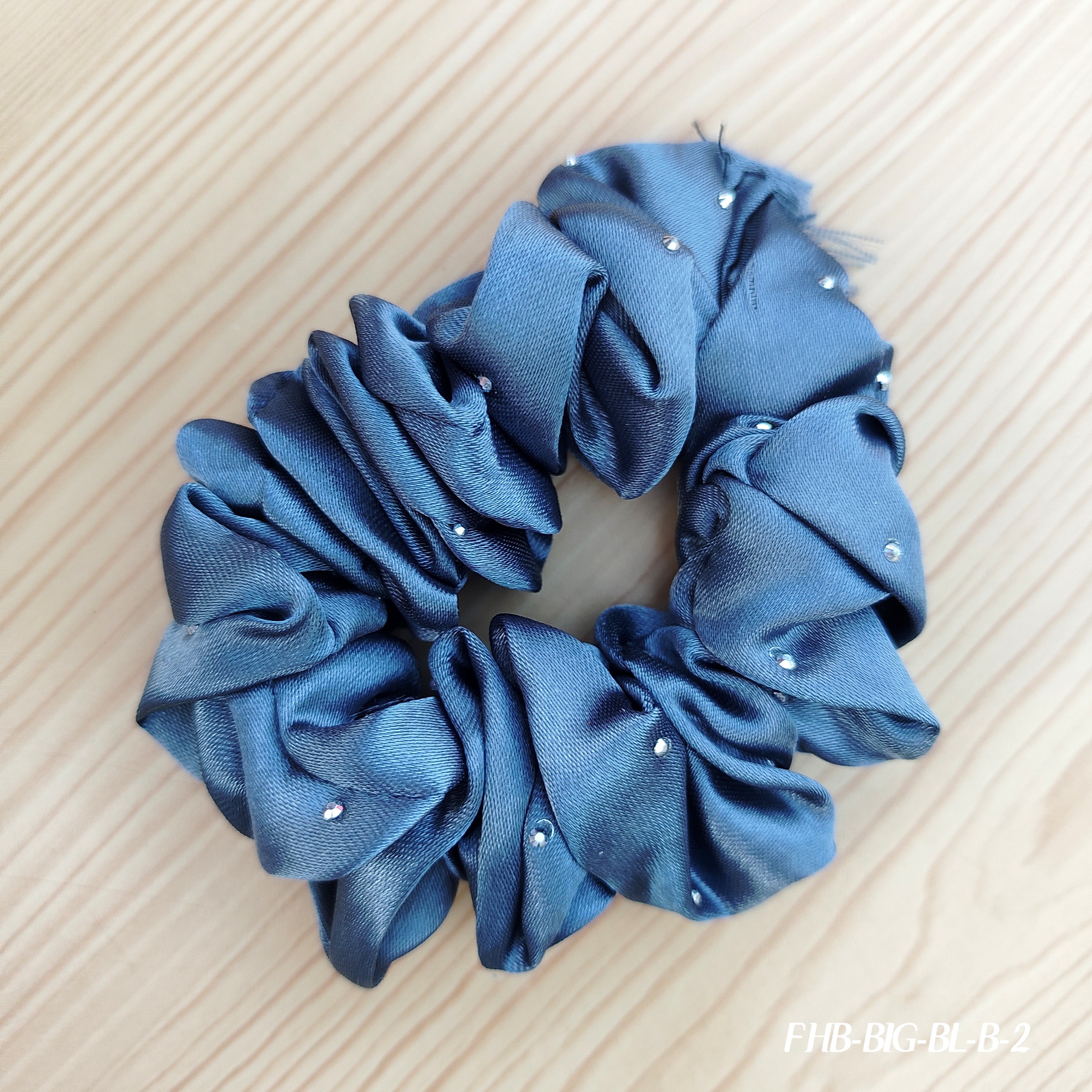Luxe Satin Hair Scrunchies with Pearl Accents