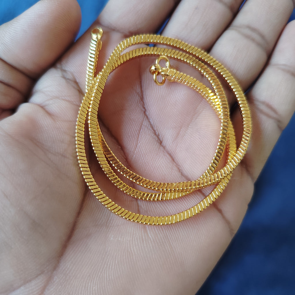 Pure Gold Plated 18 inch Chain for Men – Daily Wear, Lightweight & Trendy