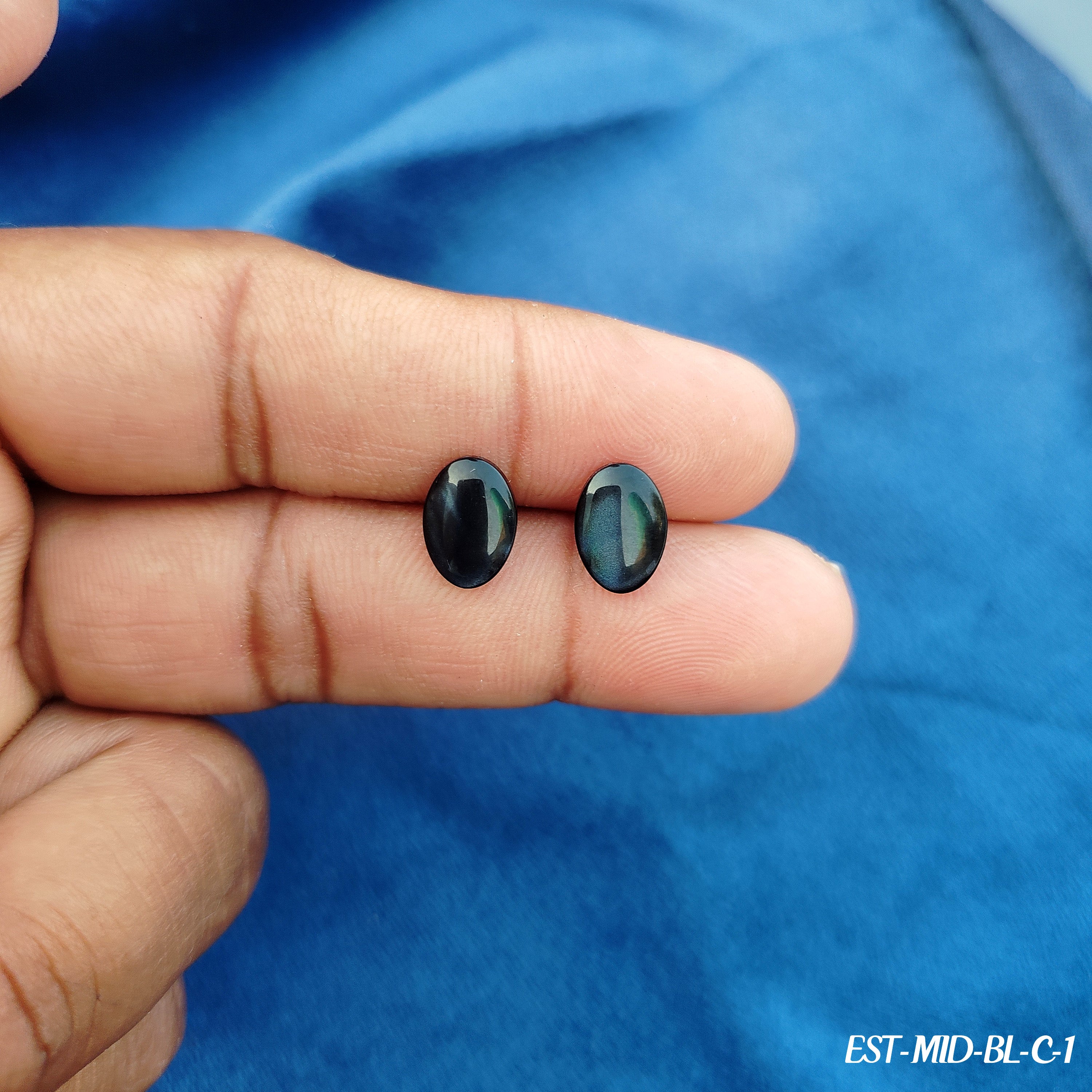 Stunning cat's eye gemstone stud earrings