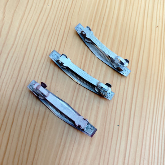 Premium Acrylic Hair Clips - Set of 3