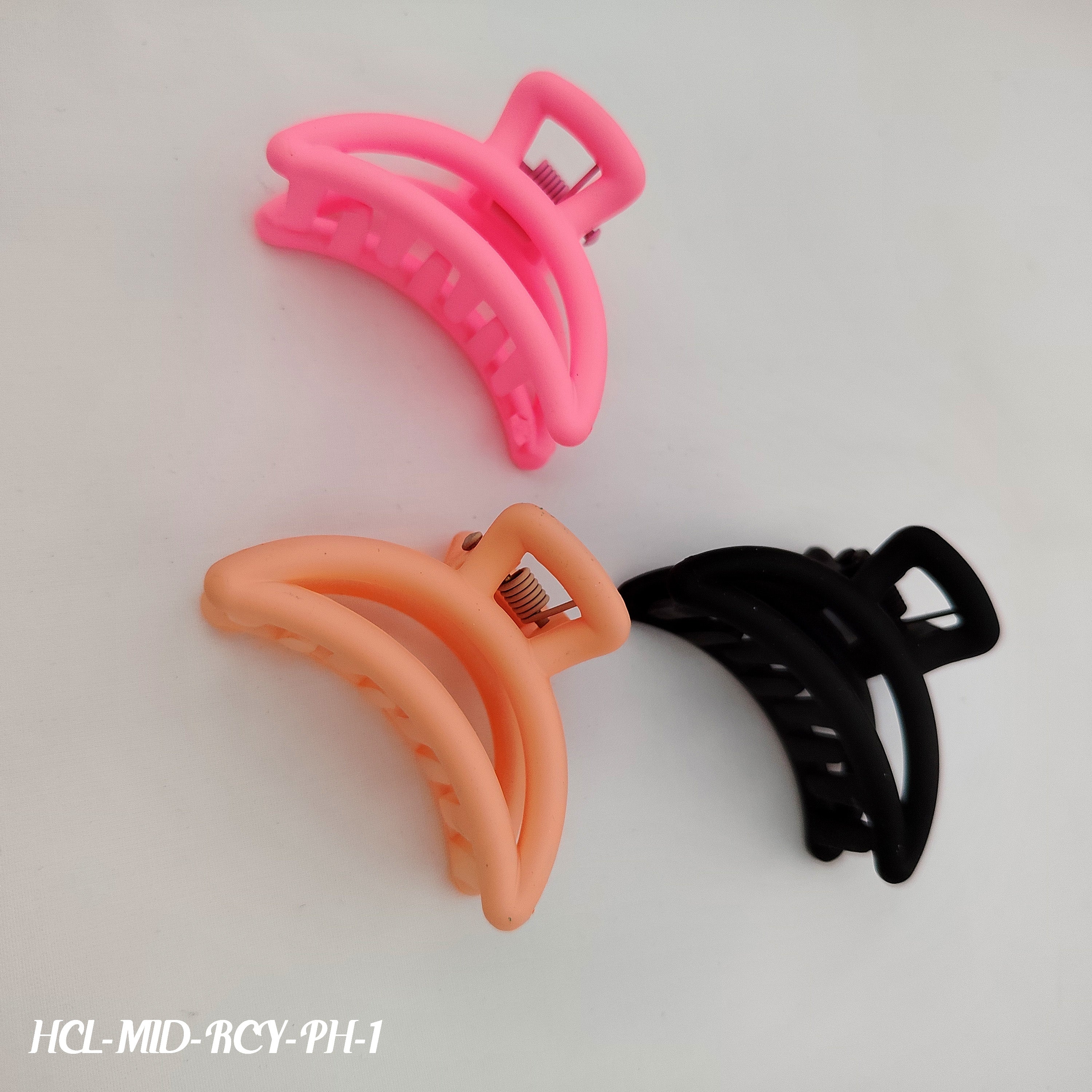 Classic Claw Hair Clips - Set of 3 (Multiple Color Options)
