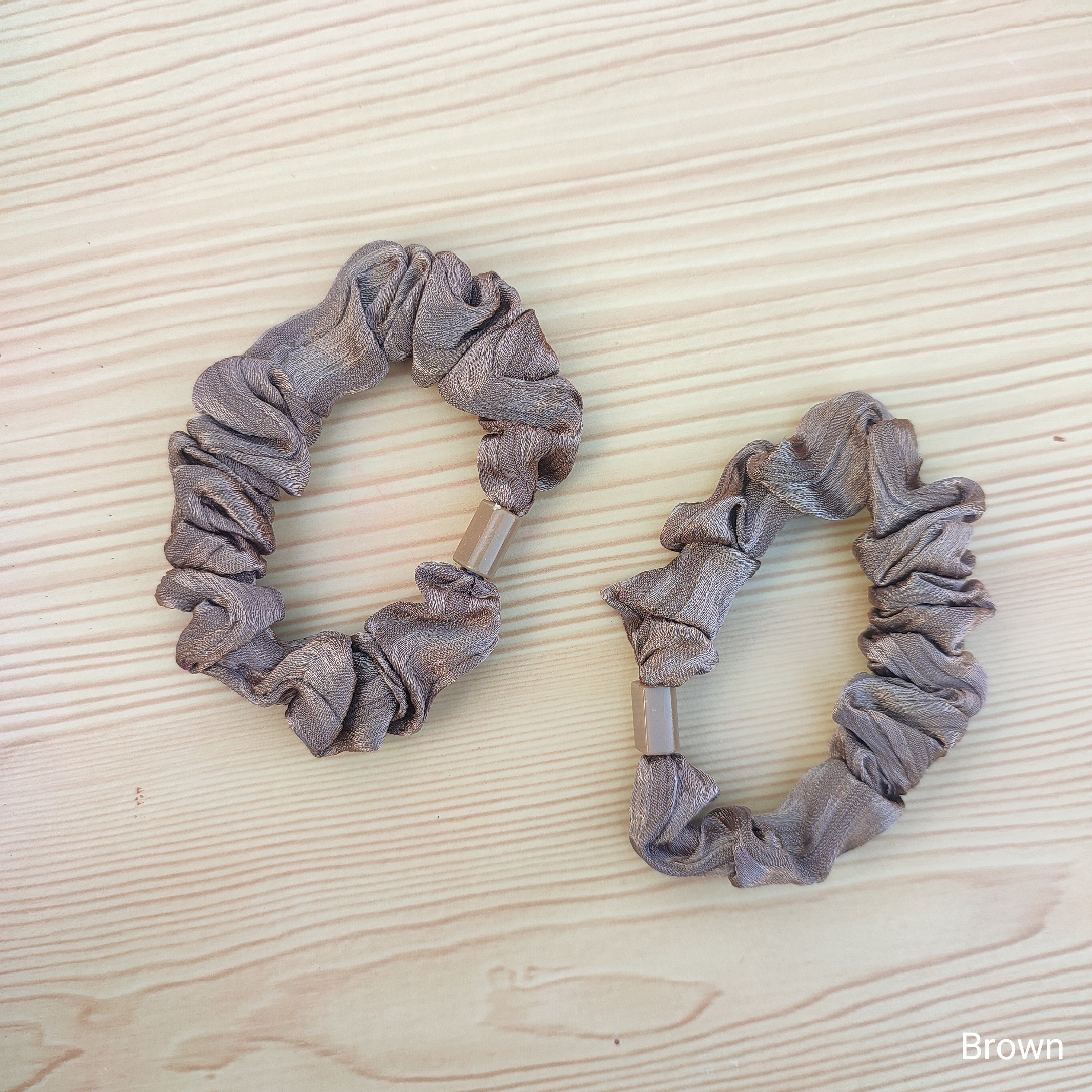 Scrunchie-style rubber bands