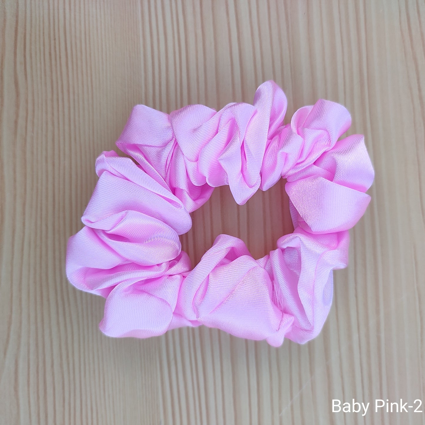 Soft satin scrunchie hair band for girls