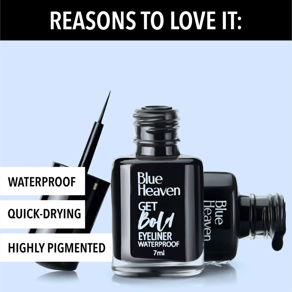 Blue Heaven Get Bold Waterproof Eyeliner - Black Diamond (7ml)