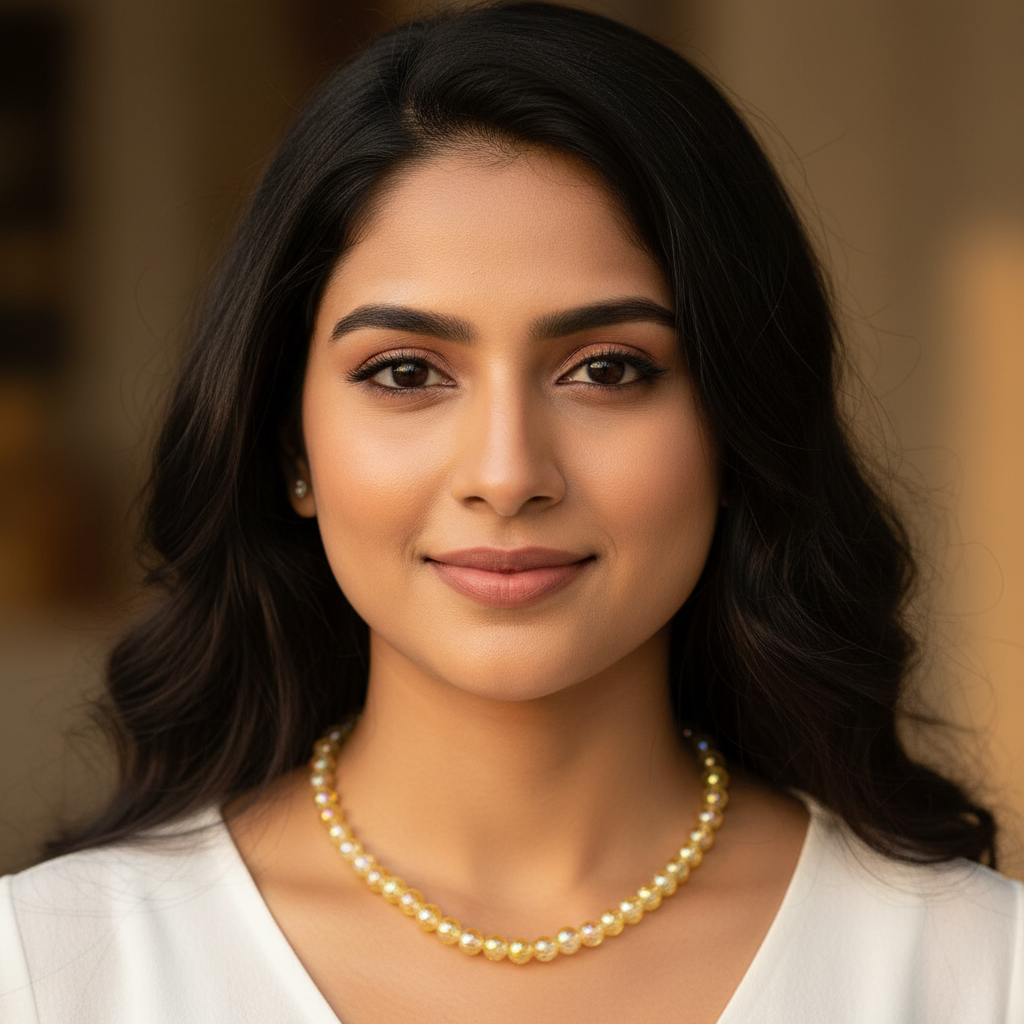 Faceted Gold Beaded Chain