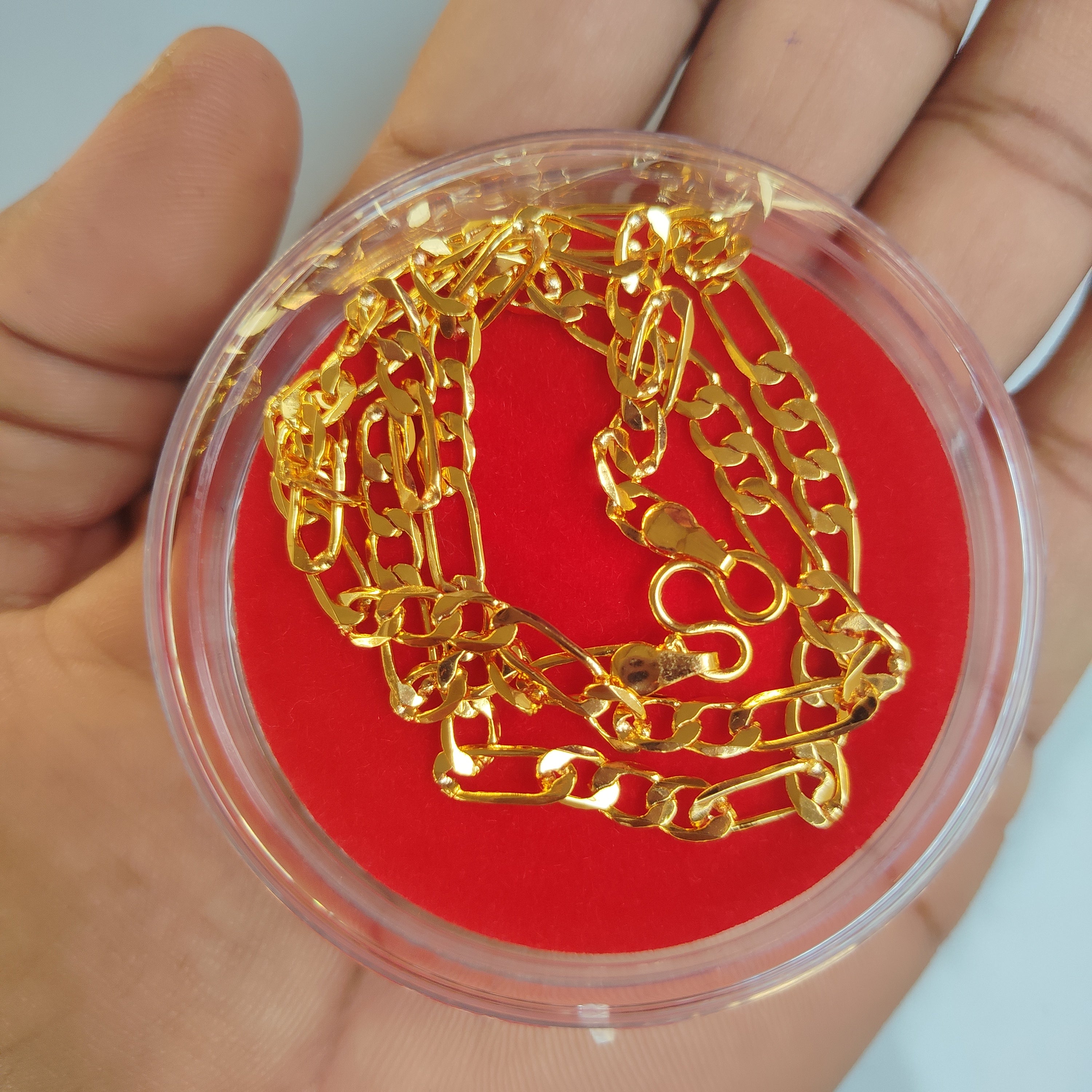 Gold Plated 18-Inch Daily Wear Chain for Men – Simple, Stylish & Long-Lasting