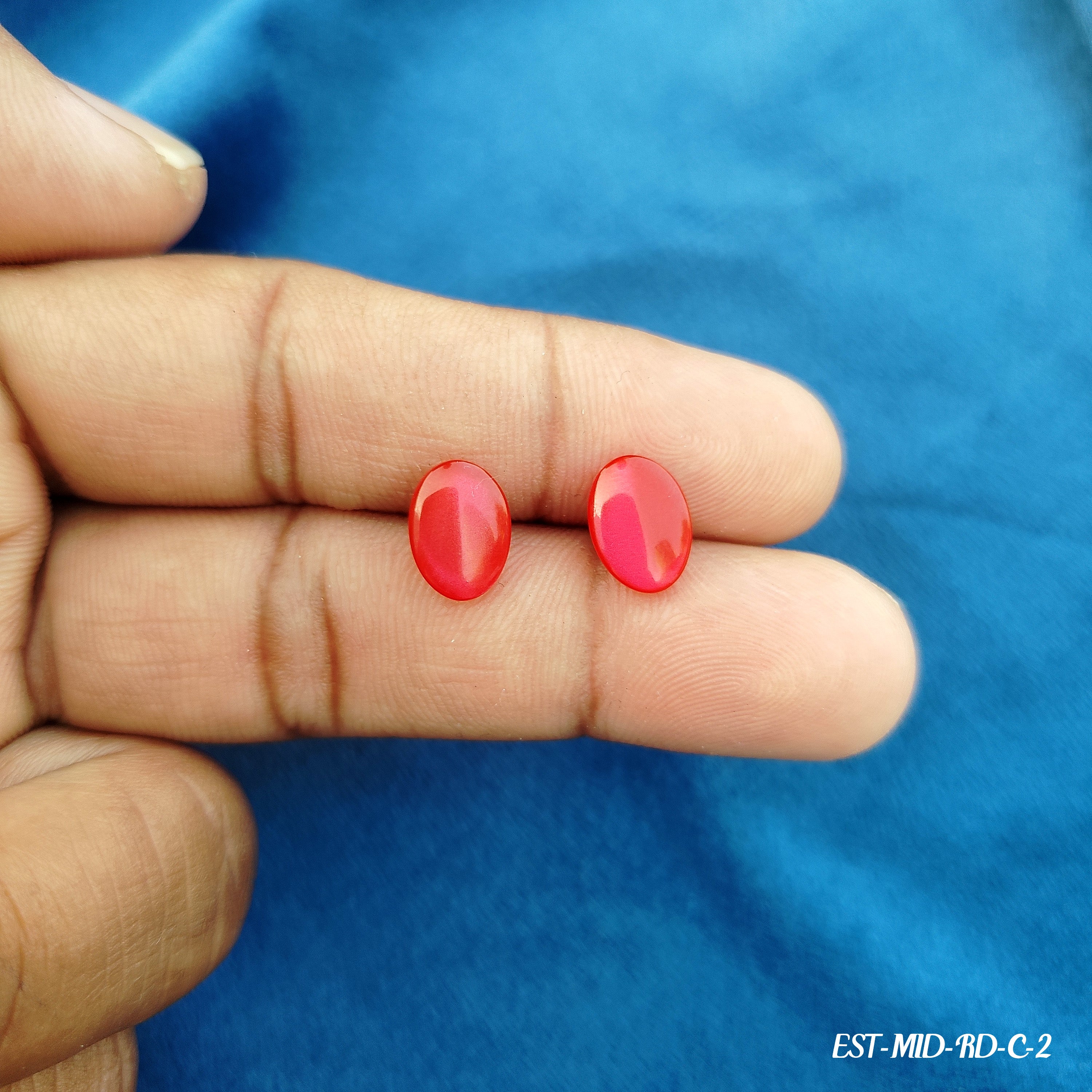 Stunning cat's eye gemstone stud earrings