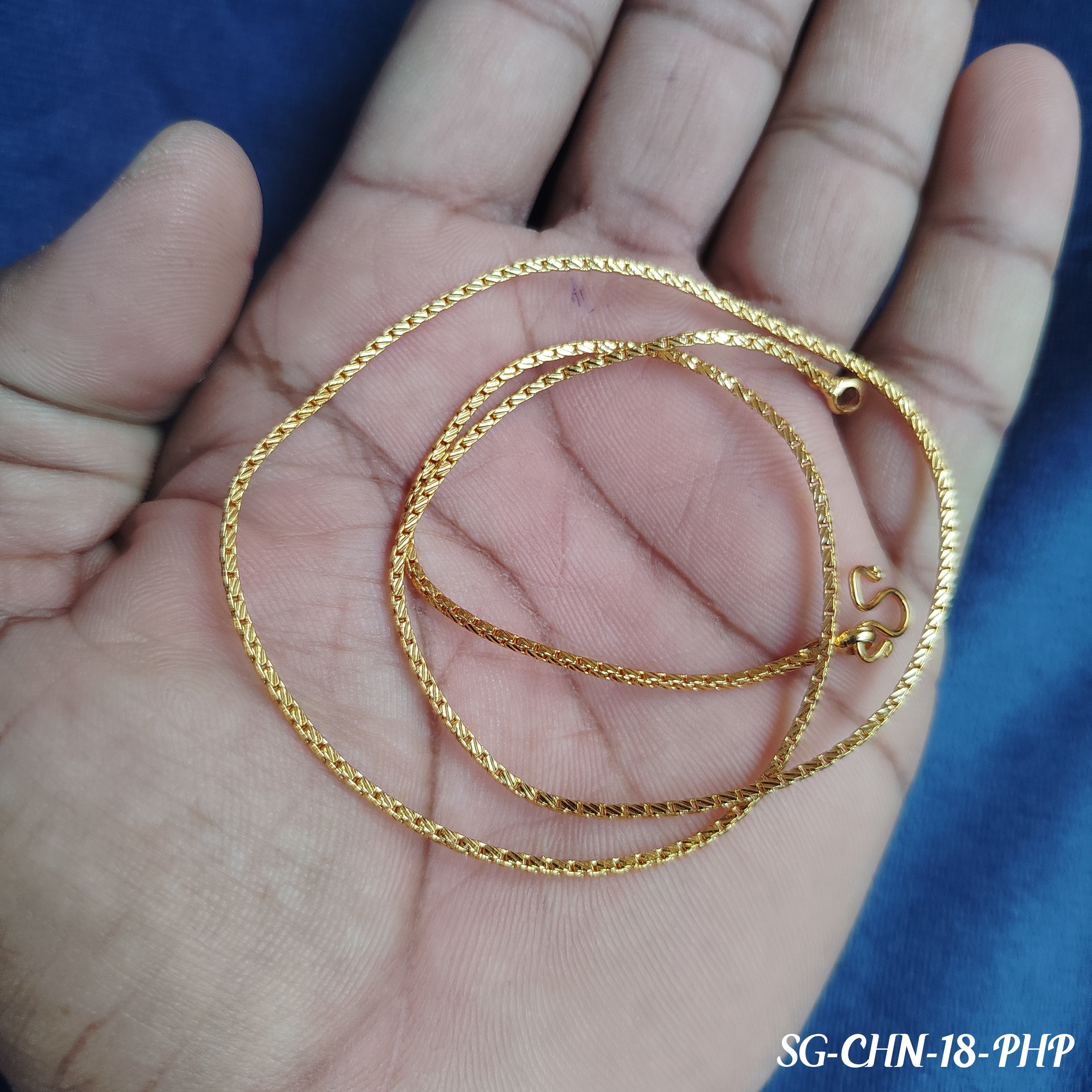 Gold Plated 18-Inch Daily Wear Chain for Men – Simple, Stylish & Long-Lasting