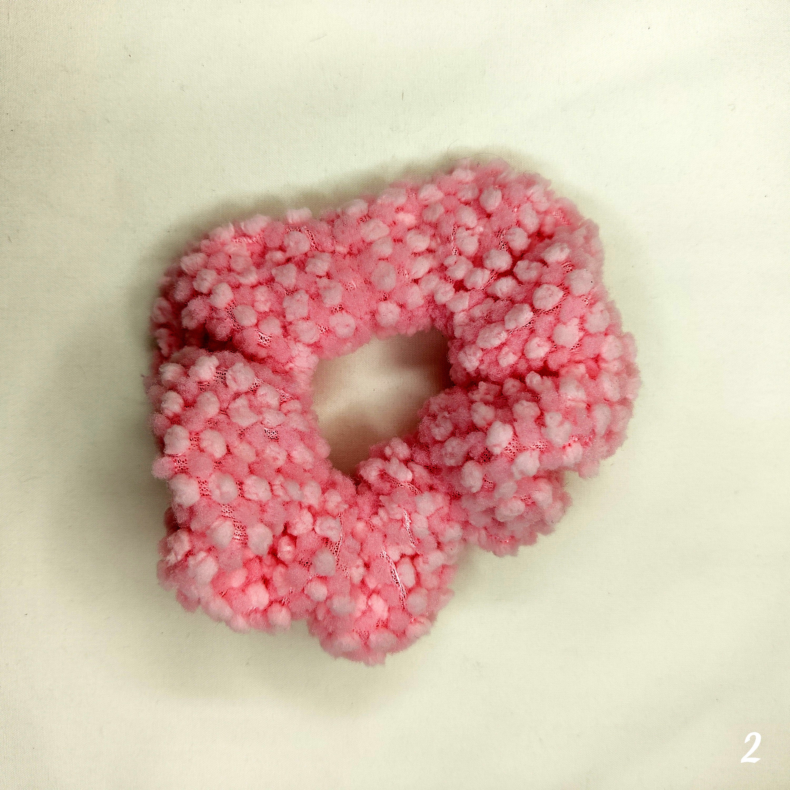Soft and stylish, fluffy scrunchie hair bands