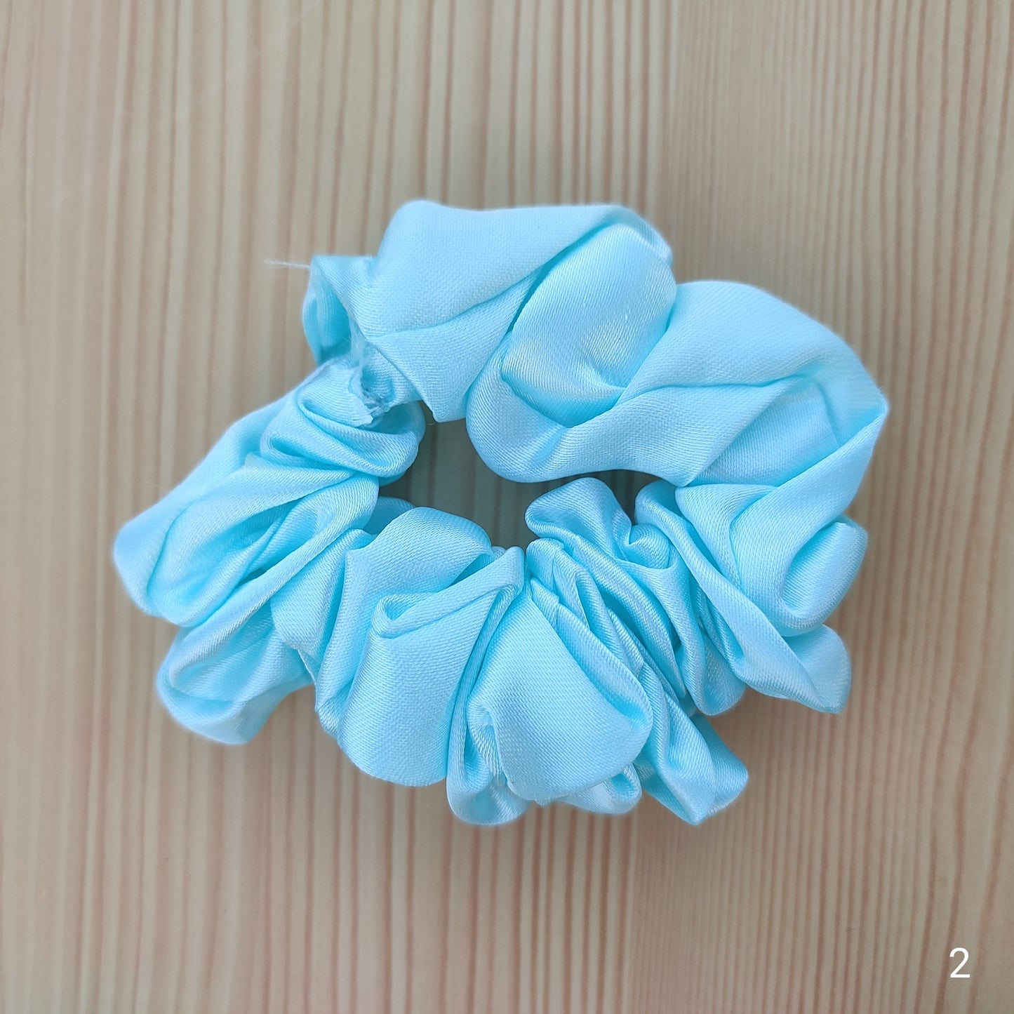 Soft satin scrunchie hair band for girls