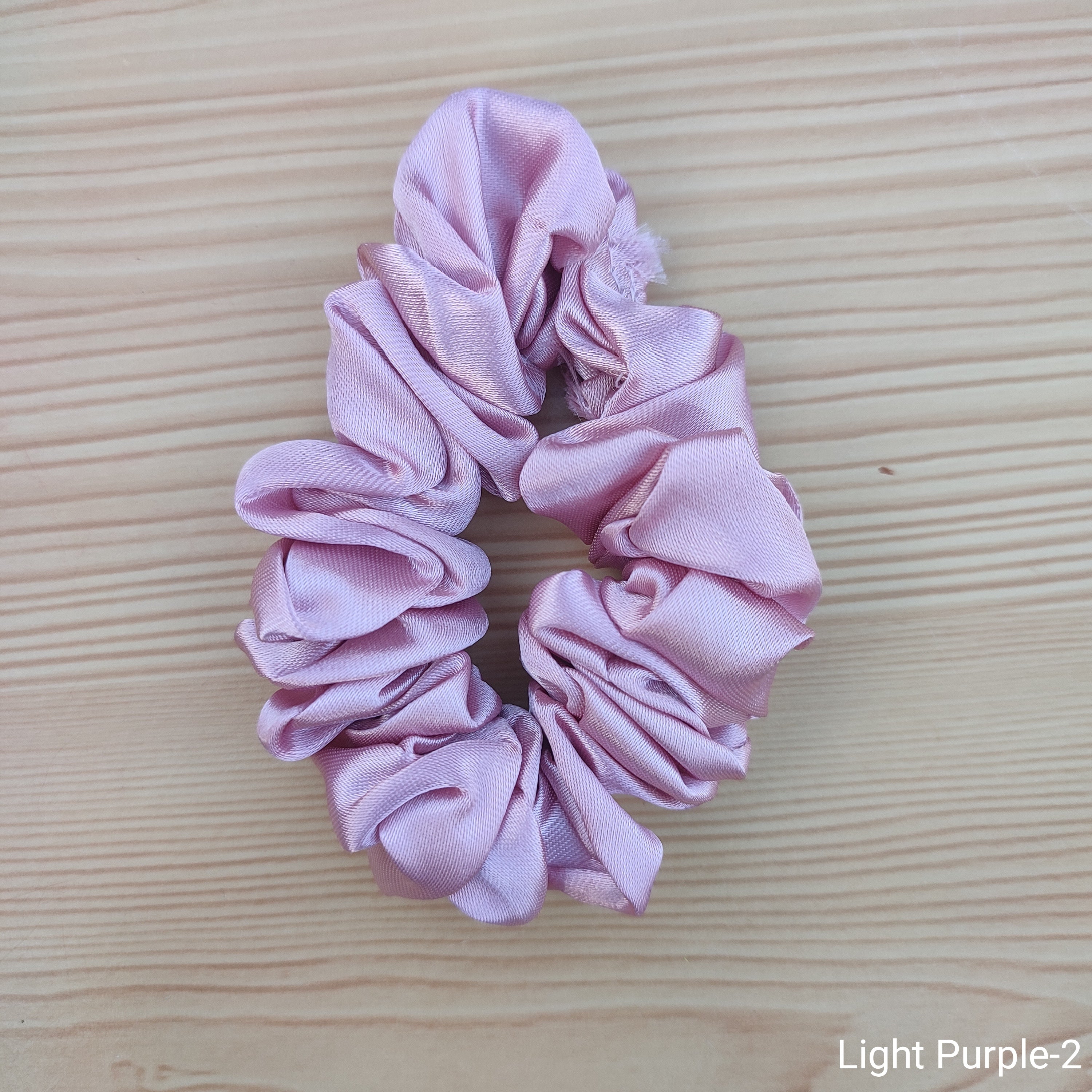 Soft satin scrunchie hair band for girls