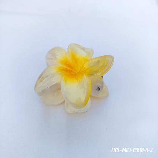 Translucent Flower Hair Clip - Vibrant Floral Hair Accessory