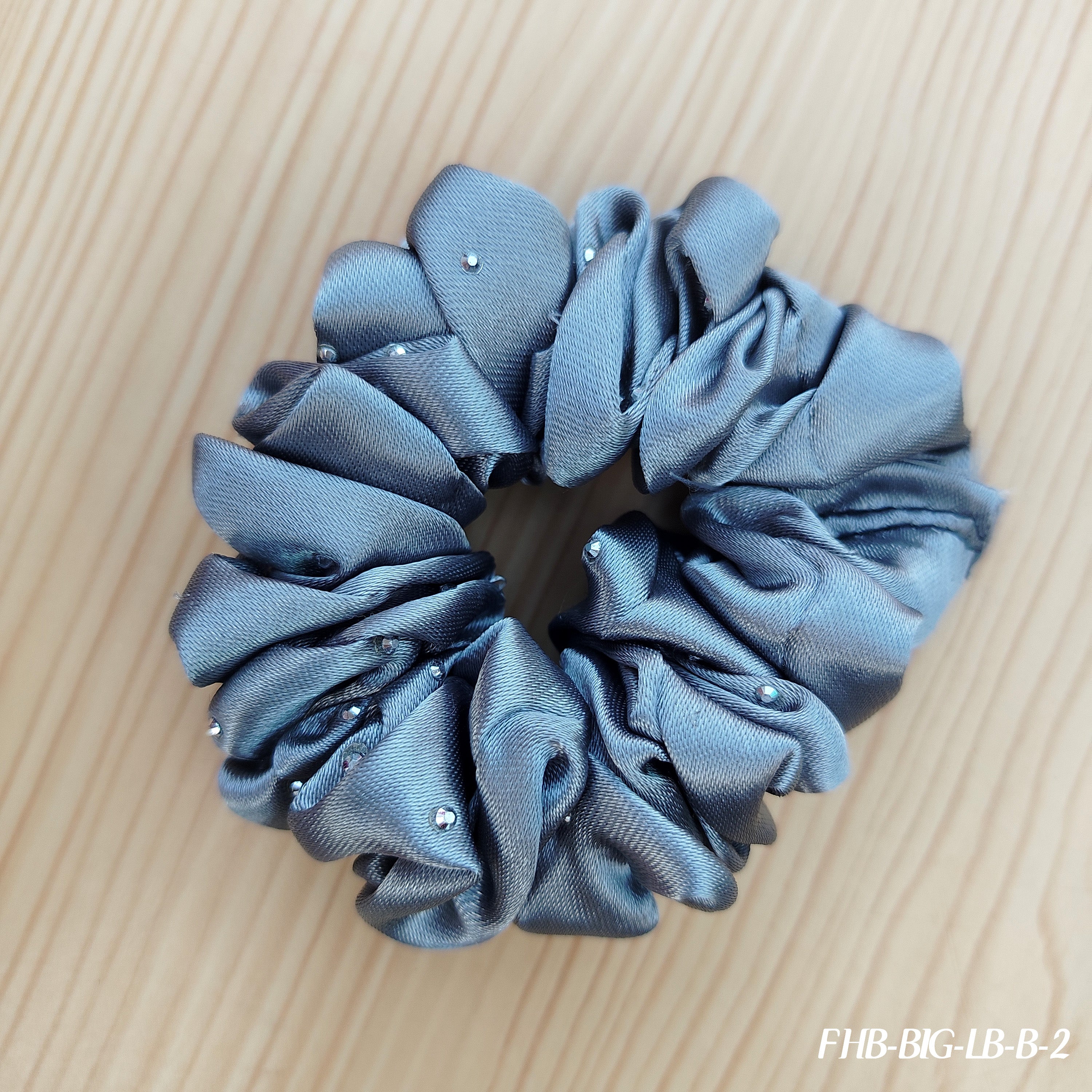 Premium Satin Hair Scrunchies with Pearl Accents - Neutral Collection