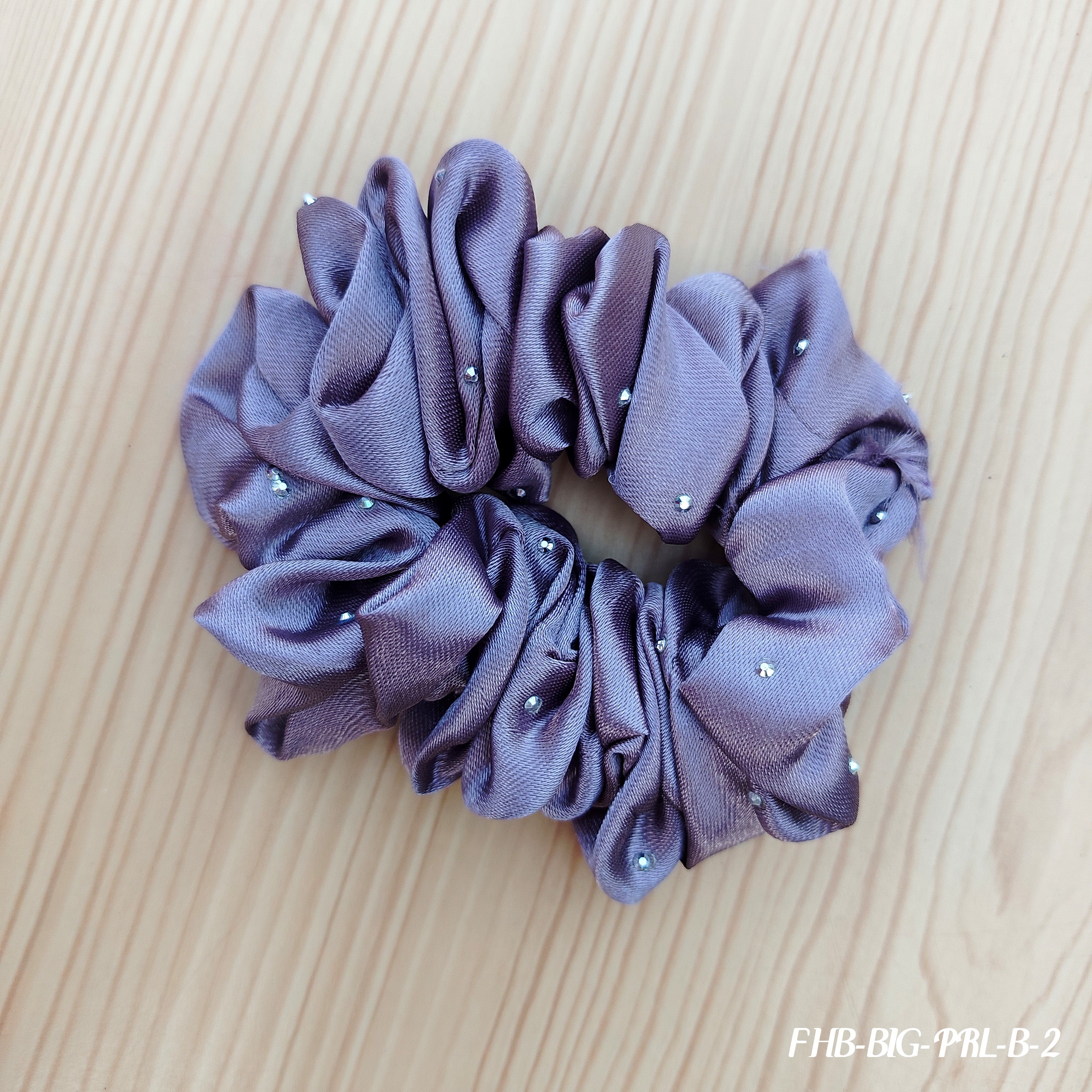 Premium Satin Hair Scrunchies with Pearl Accents - Neutral Collection