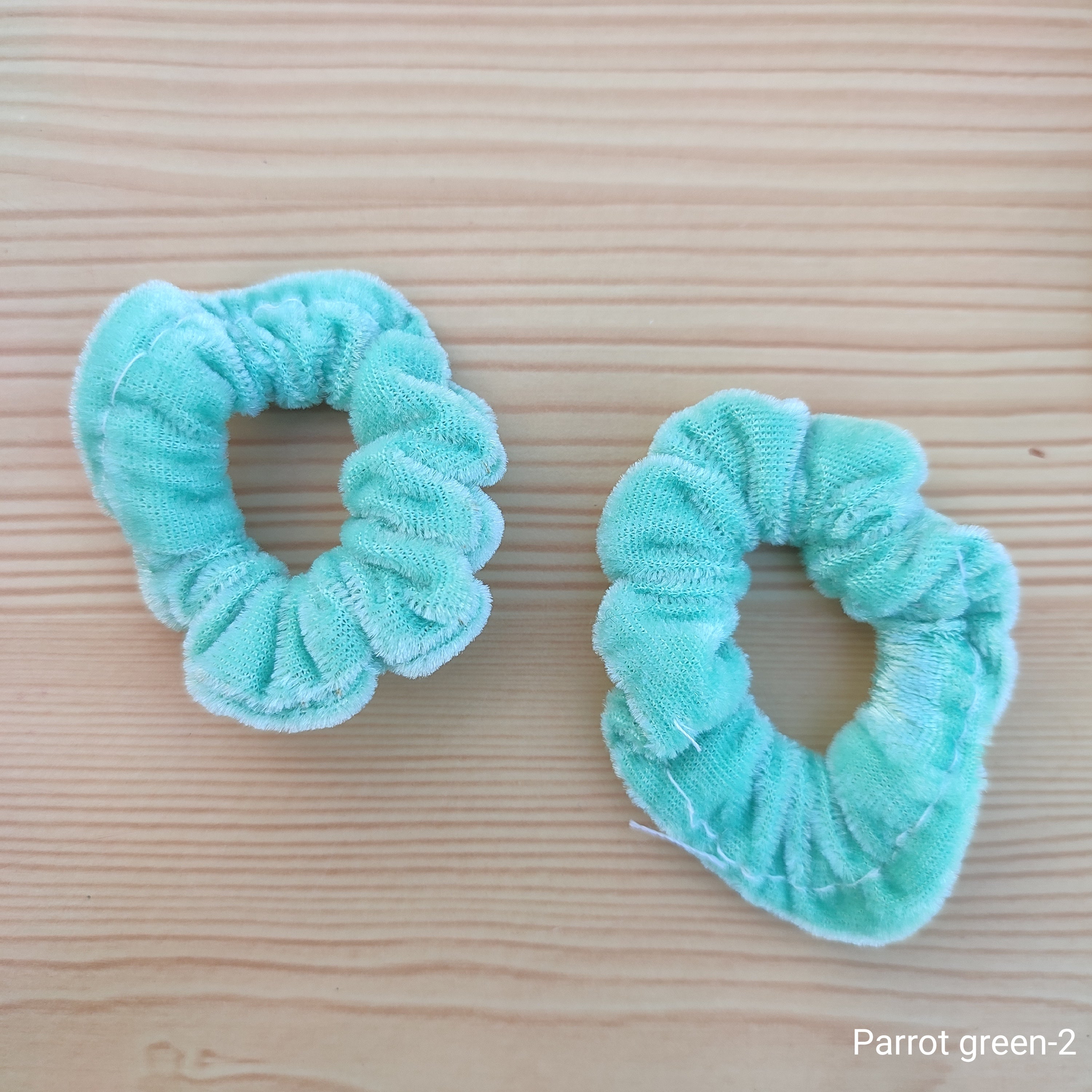 Soft and stylish velvet hair rubber band set of 2