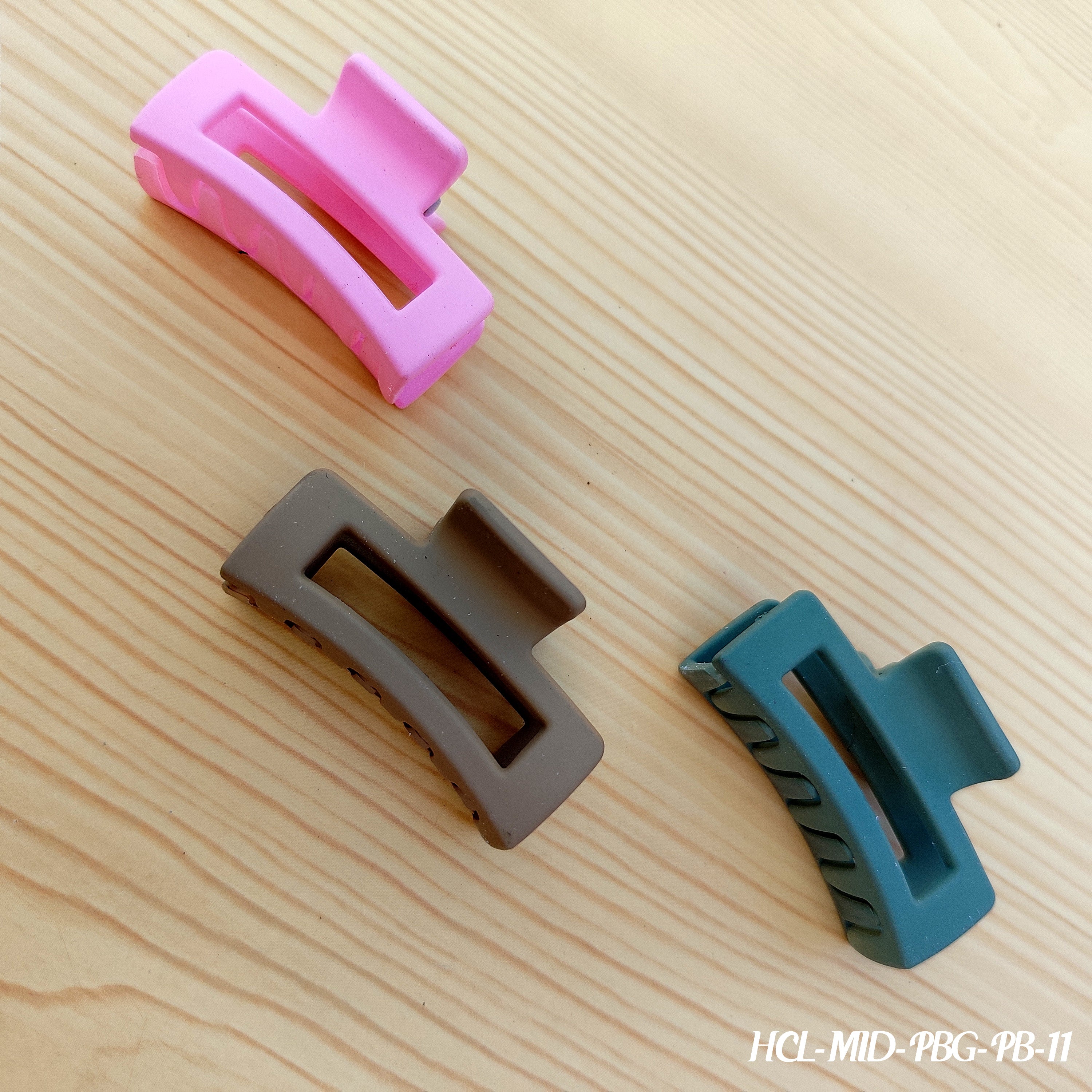 Modern Geometric Hair Clips Set of 3 Clips