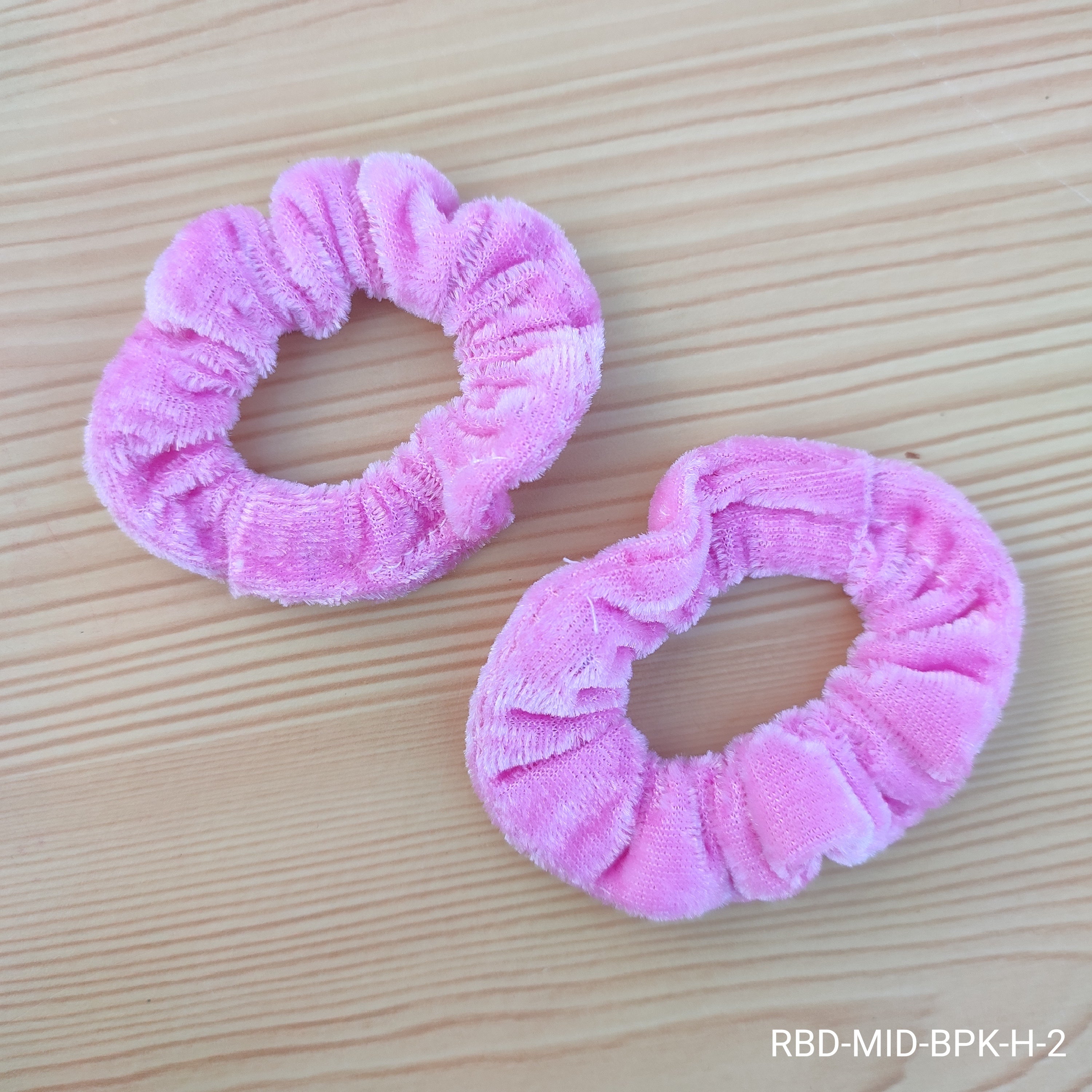Soft and stylish velvet hair rubber band set of 2