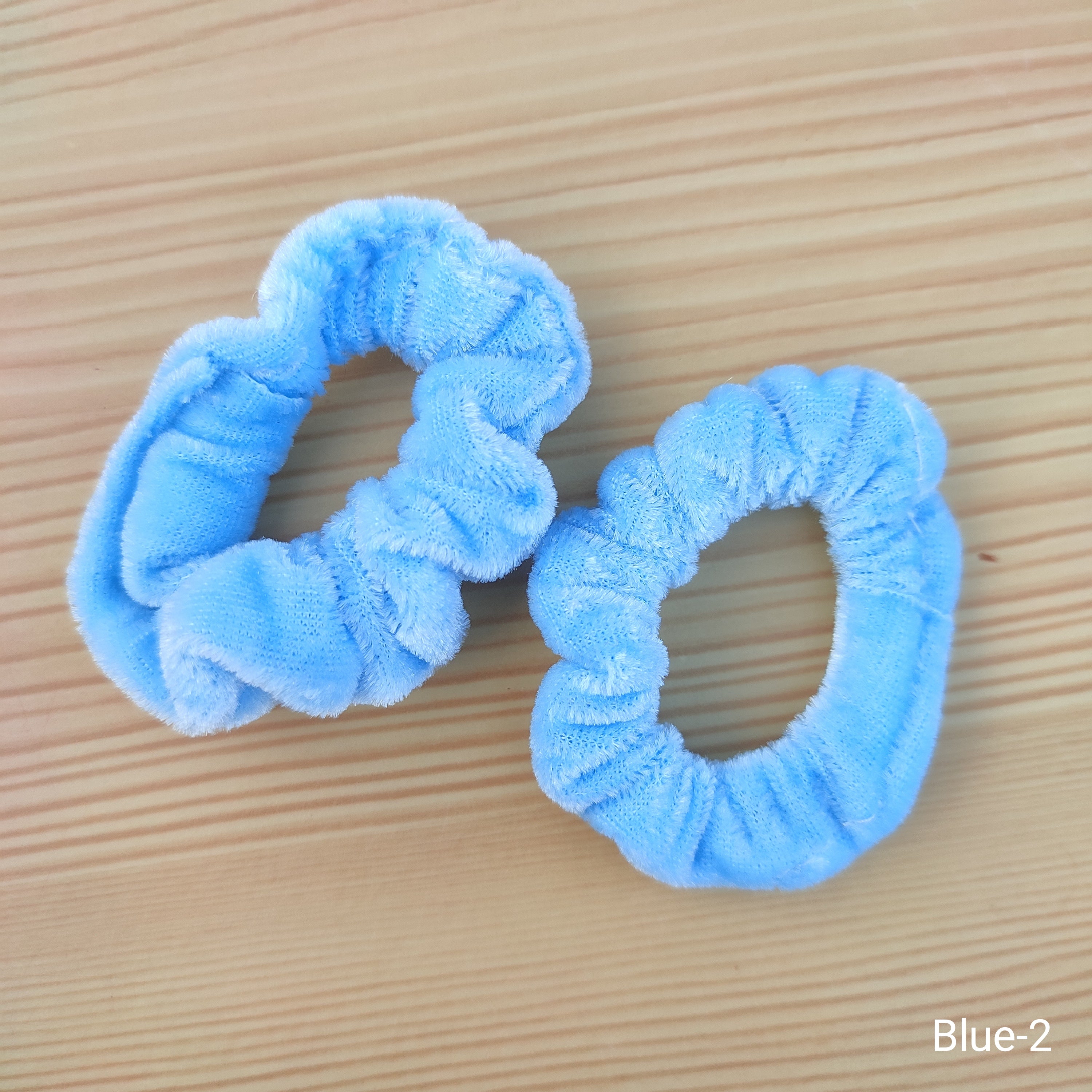 Soft and stylish velvet hair rubber band set of 2